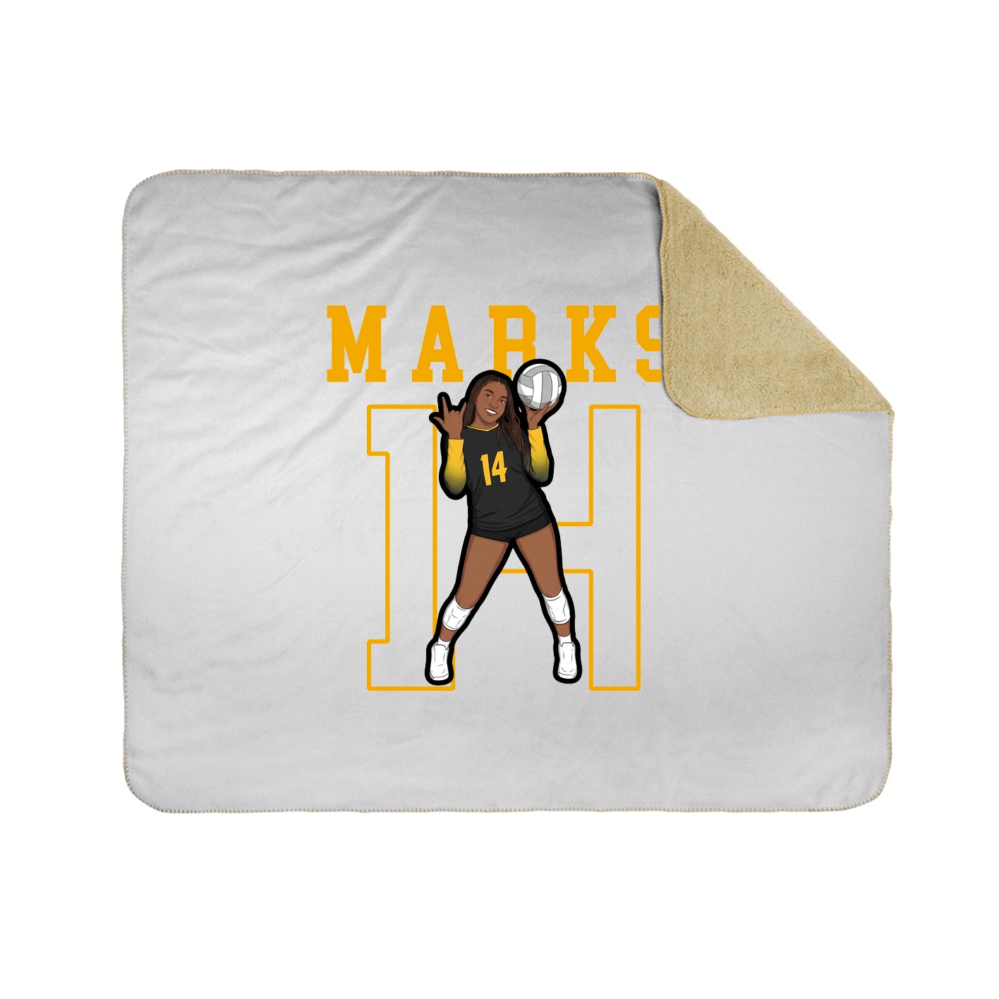 Throw Blanket — Shirsey in White