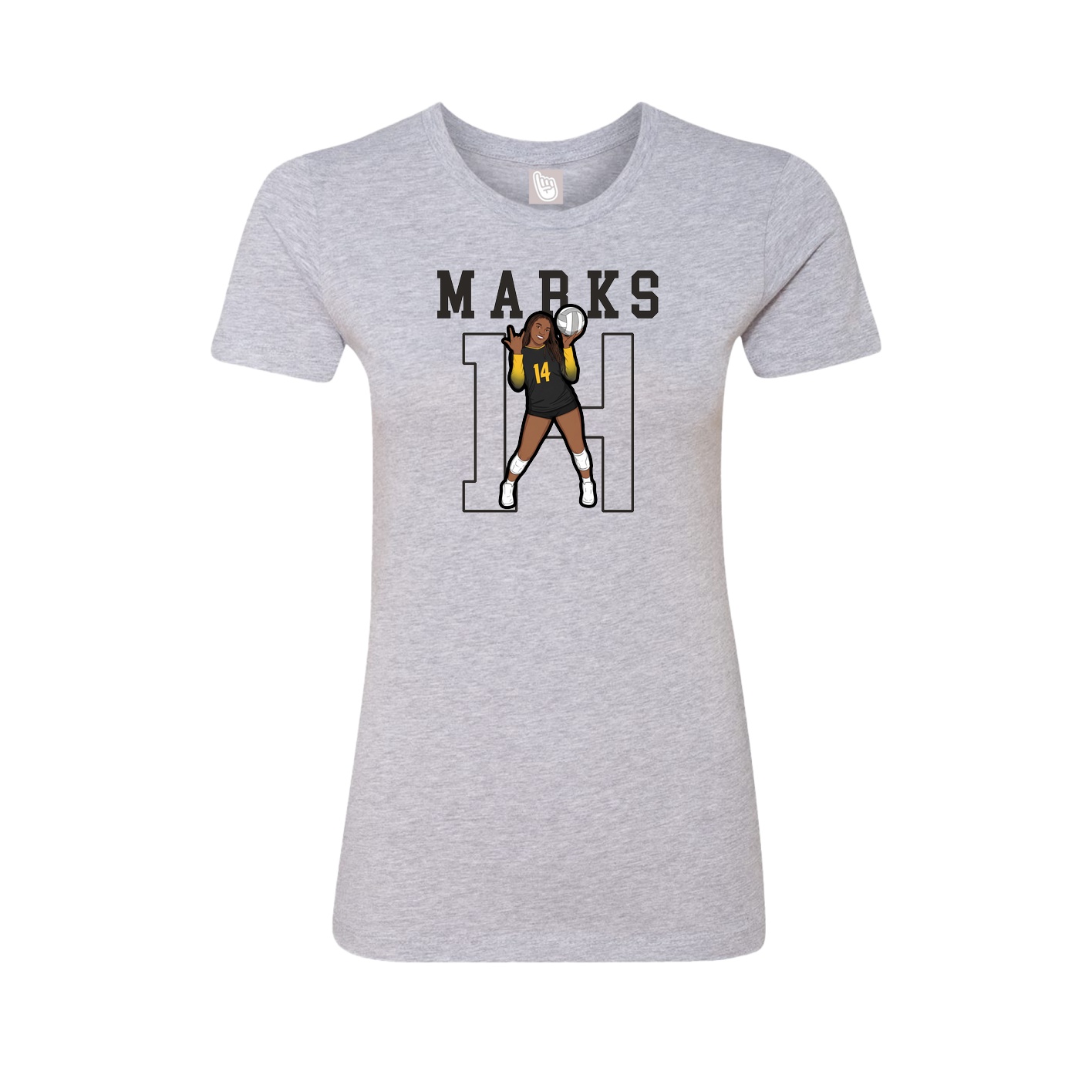 Fitted Women's Tee — Shirsey in Grey