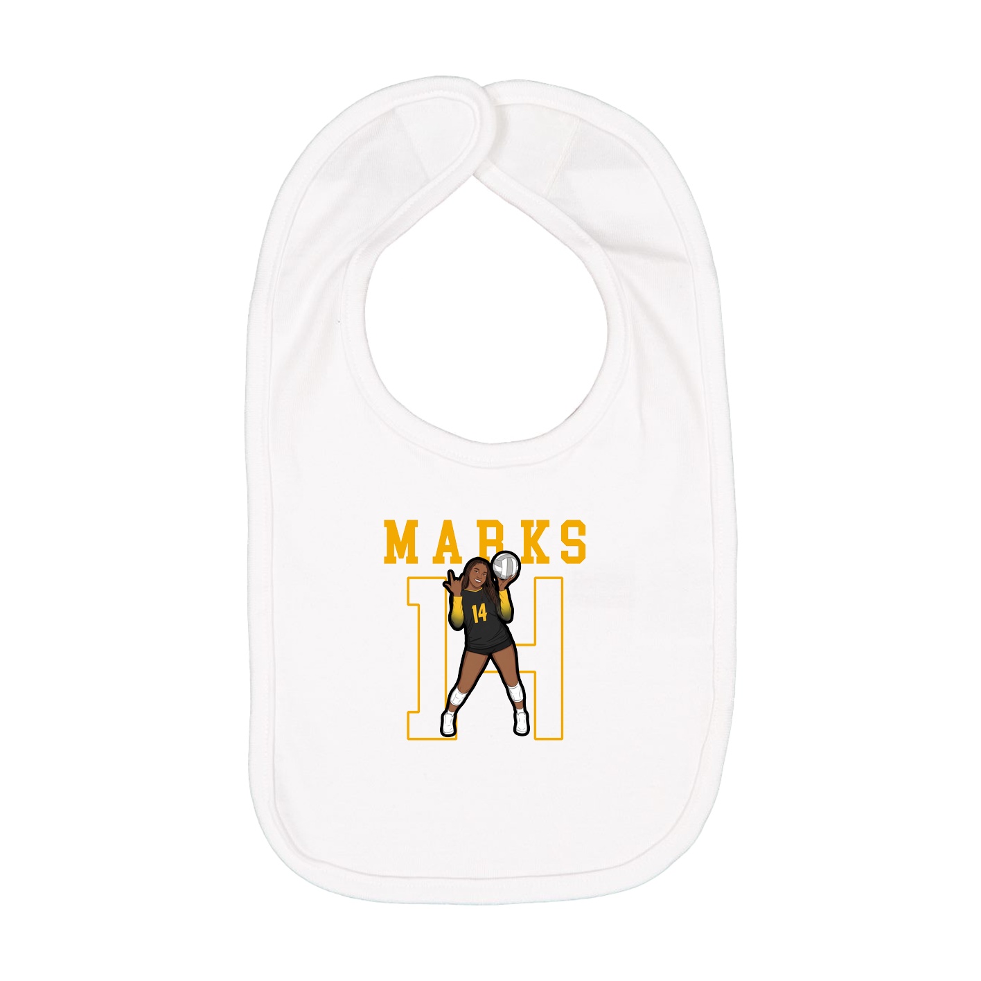 Infant Bib — Shirsey in White