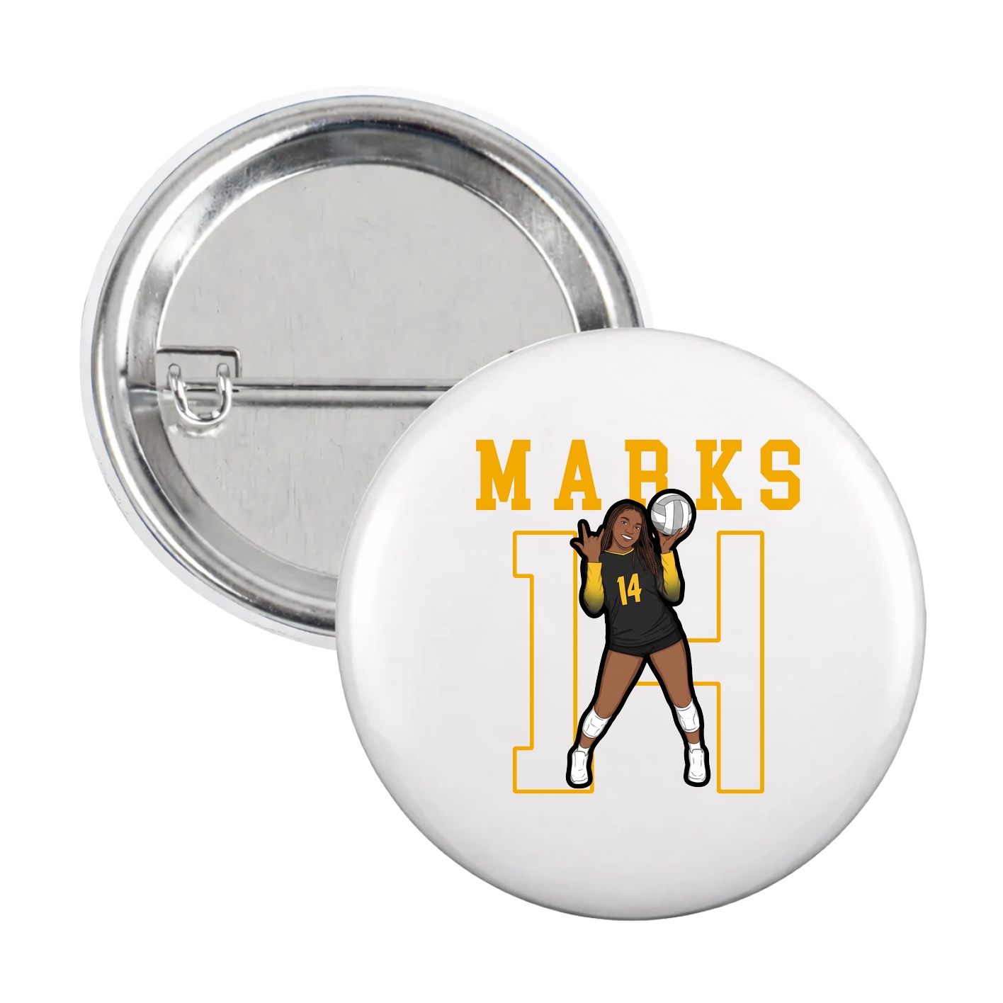 Game Day Button — Shirsey in White