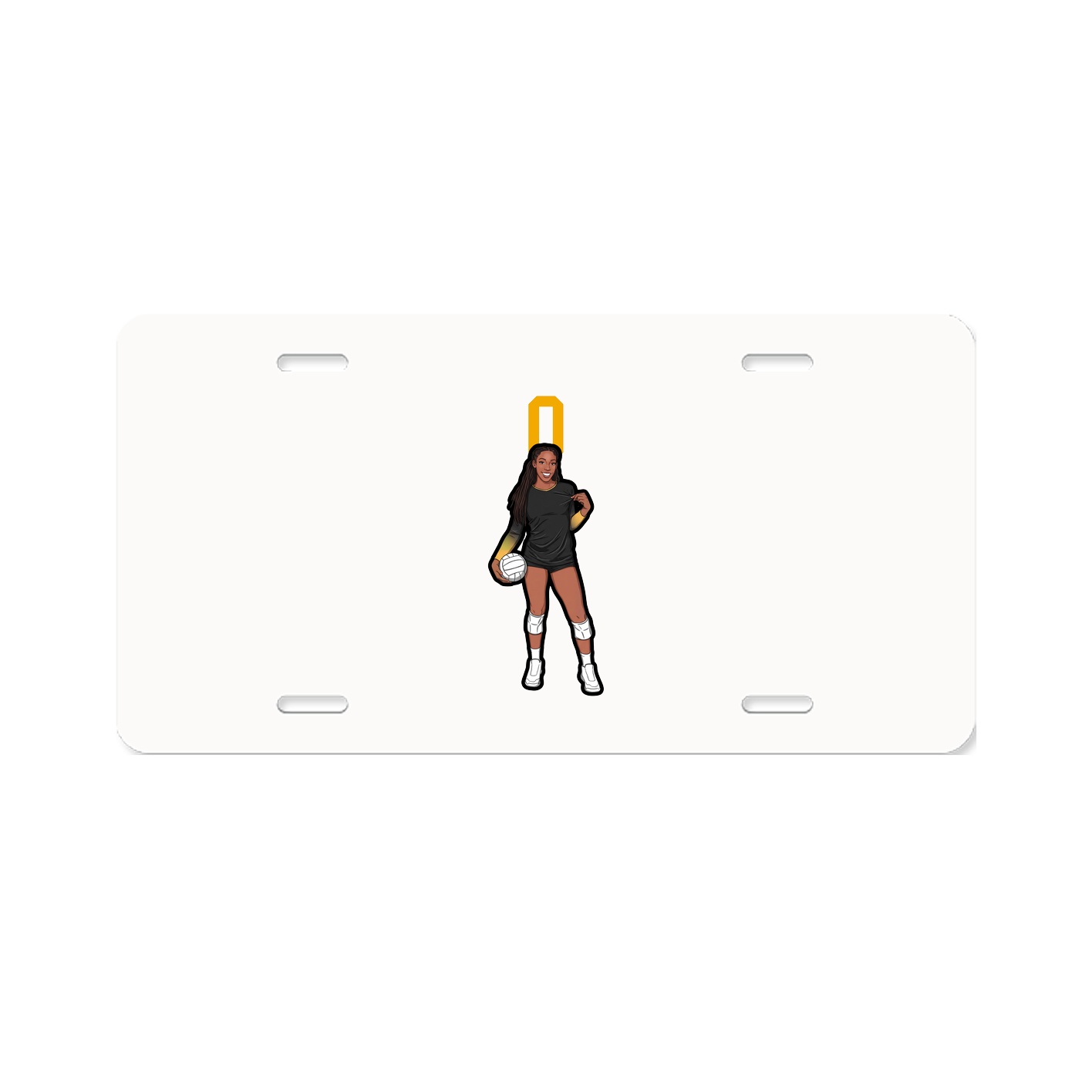 License Plate — Number Top in Classic