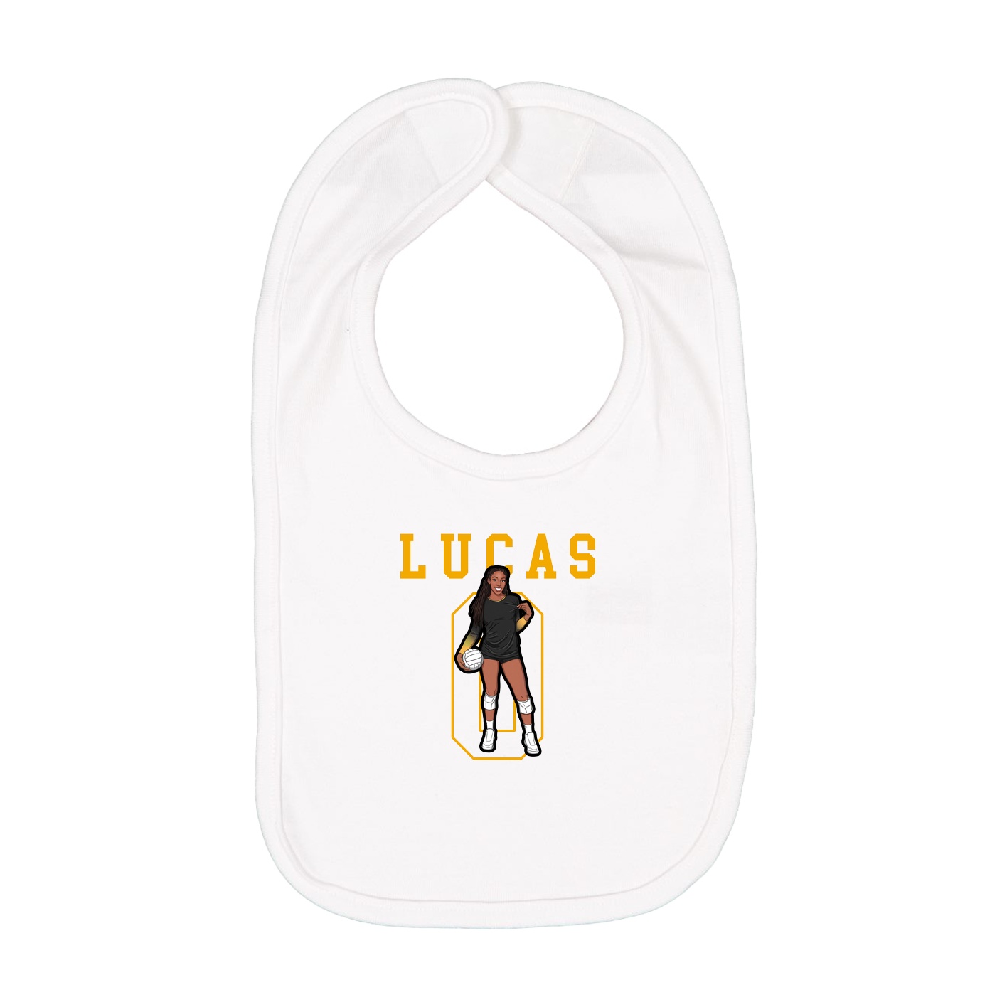 Infant Bib — Shirsey in White