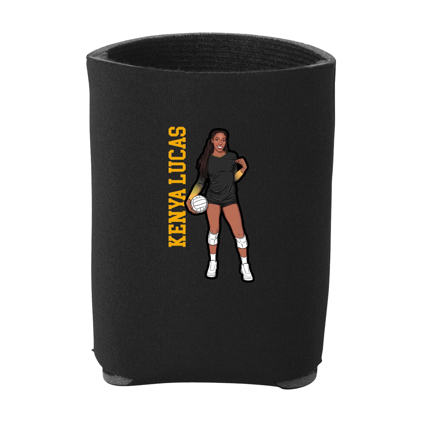 Can Holder — Name Vertical in Black