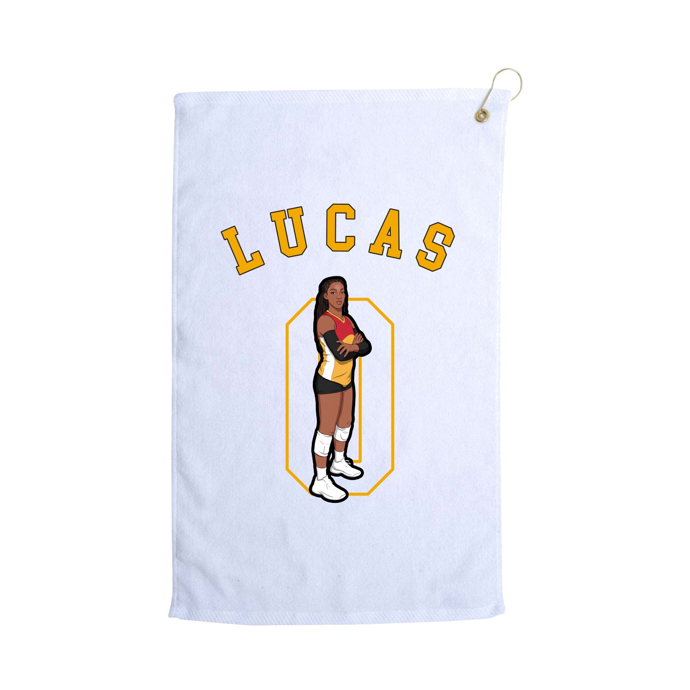 Golf Towel — Shirsey Arch in White