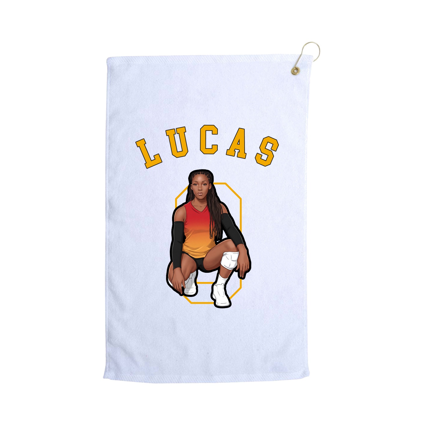 Golf Towel — Shirsey Arch in White