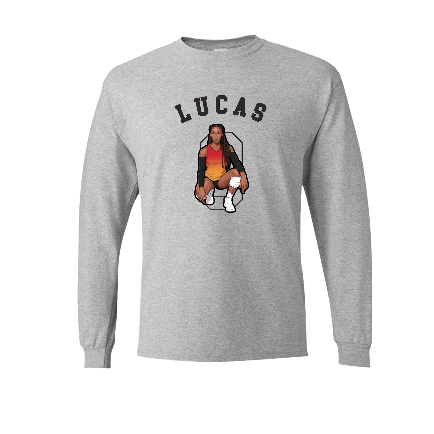 Long Sleeve Tee — Shirsey Arch in Grey