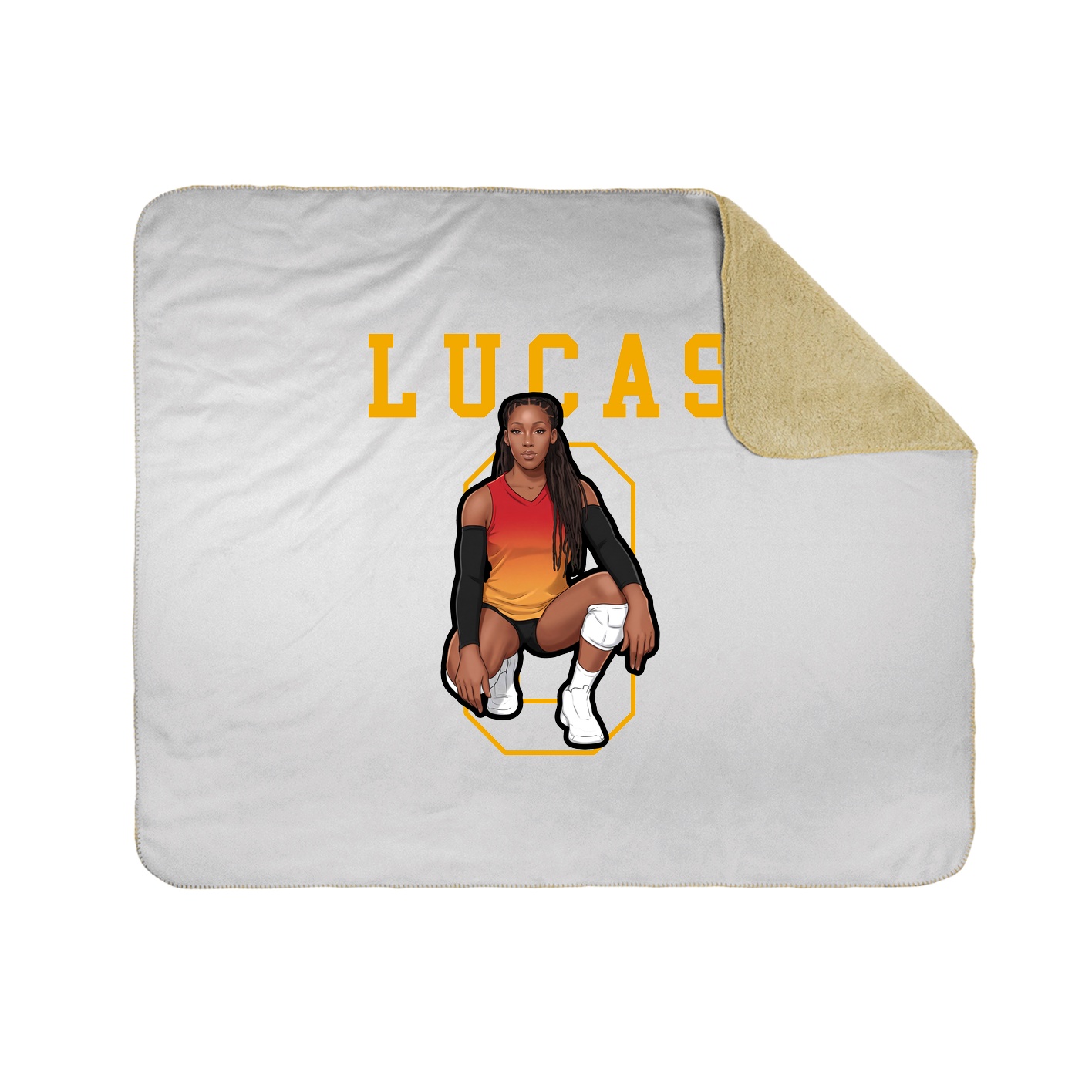 Throw Blanket — Shirsey in White
