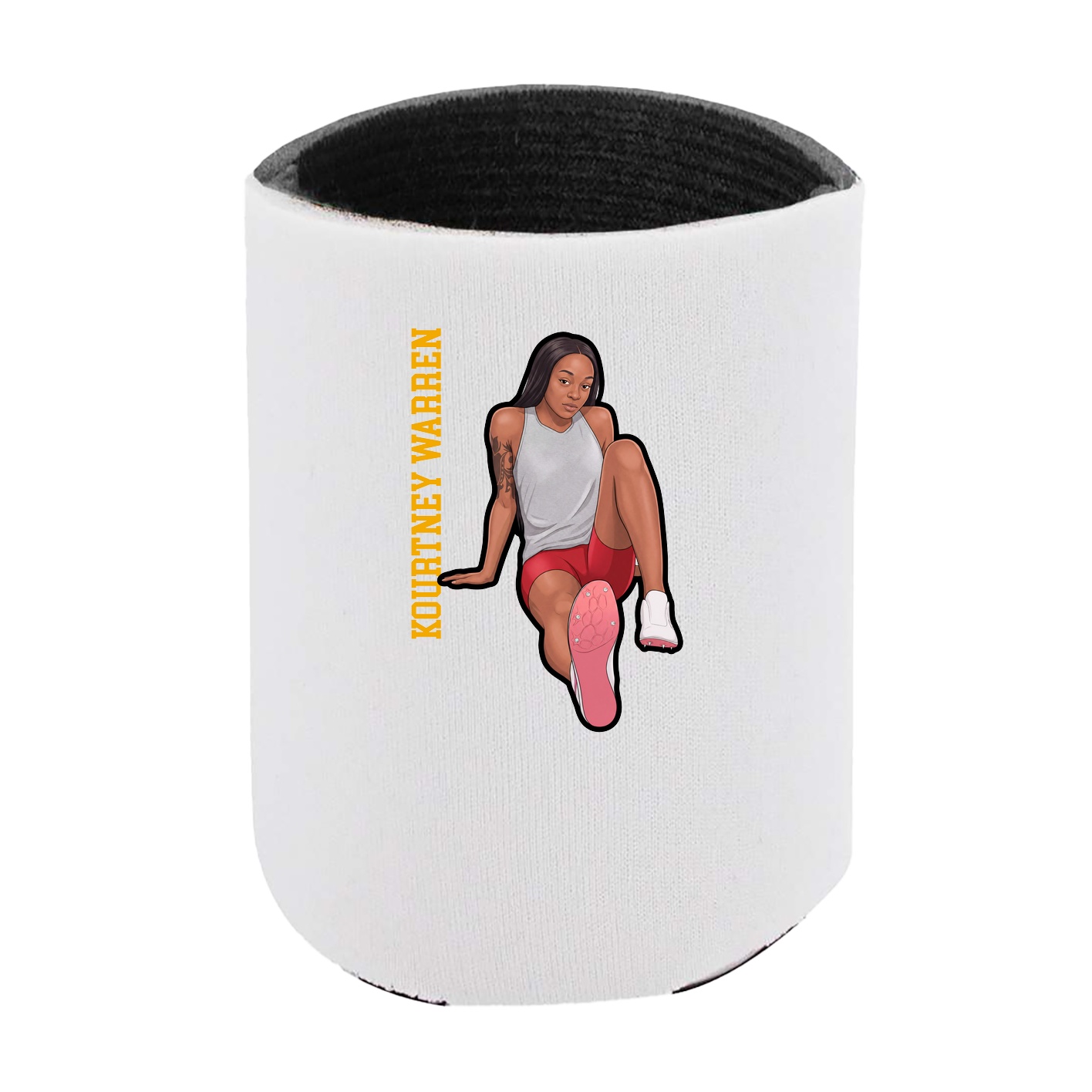 Can Holder — Name Vertical in White