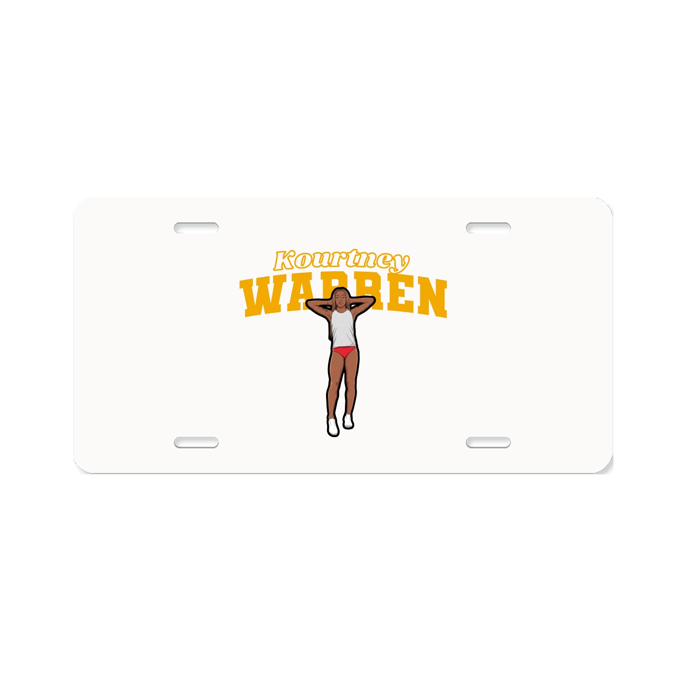 License Plate — Name Arch in Classic