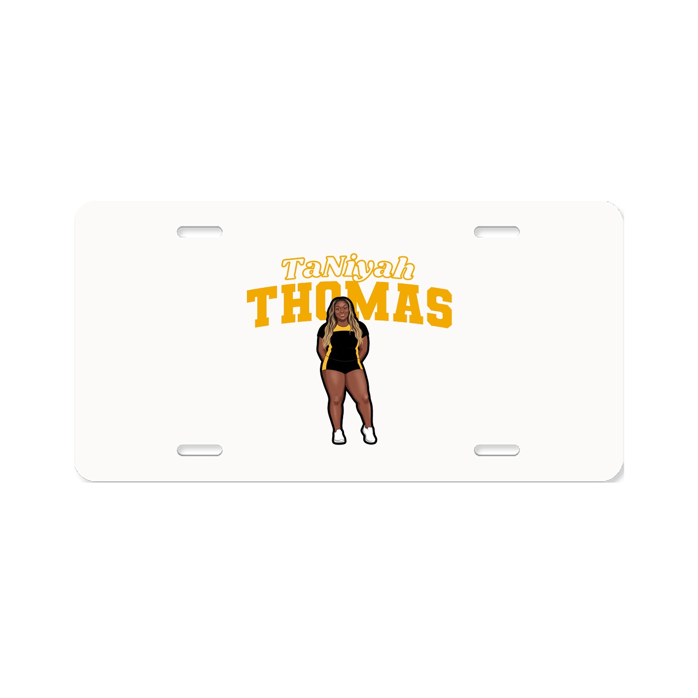 License Plate — Name Arch in Classic