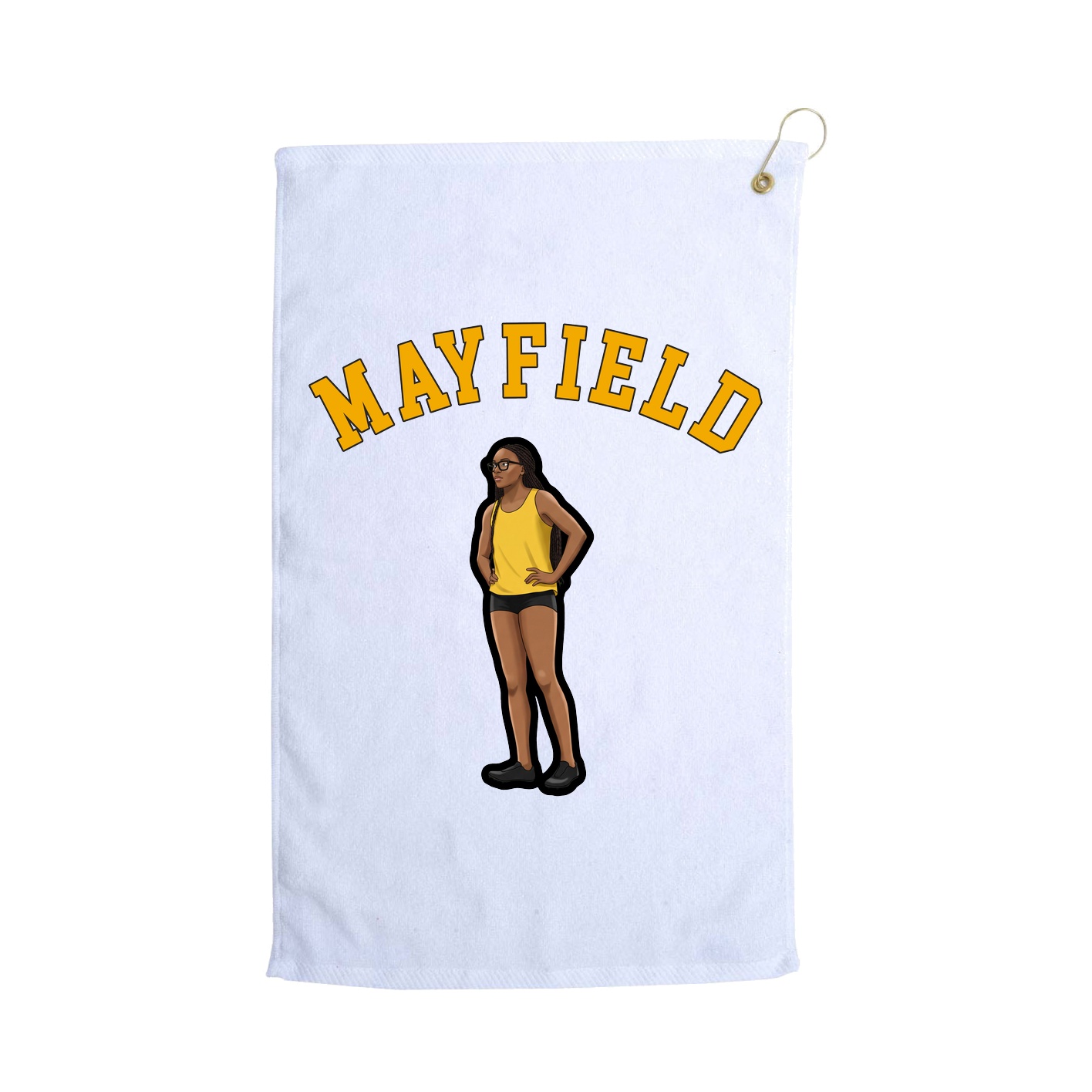 Golf Towel — Shirsey Arch in White