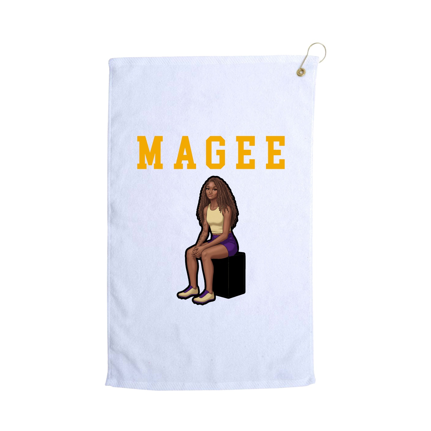 Golf Towel — Shirsey in White