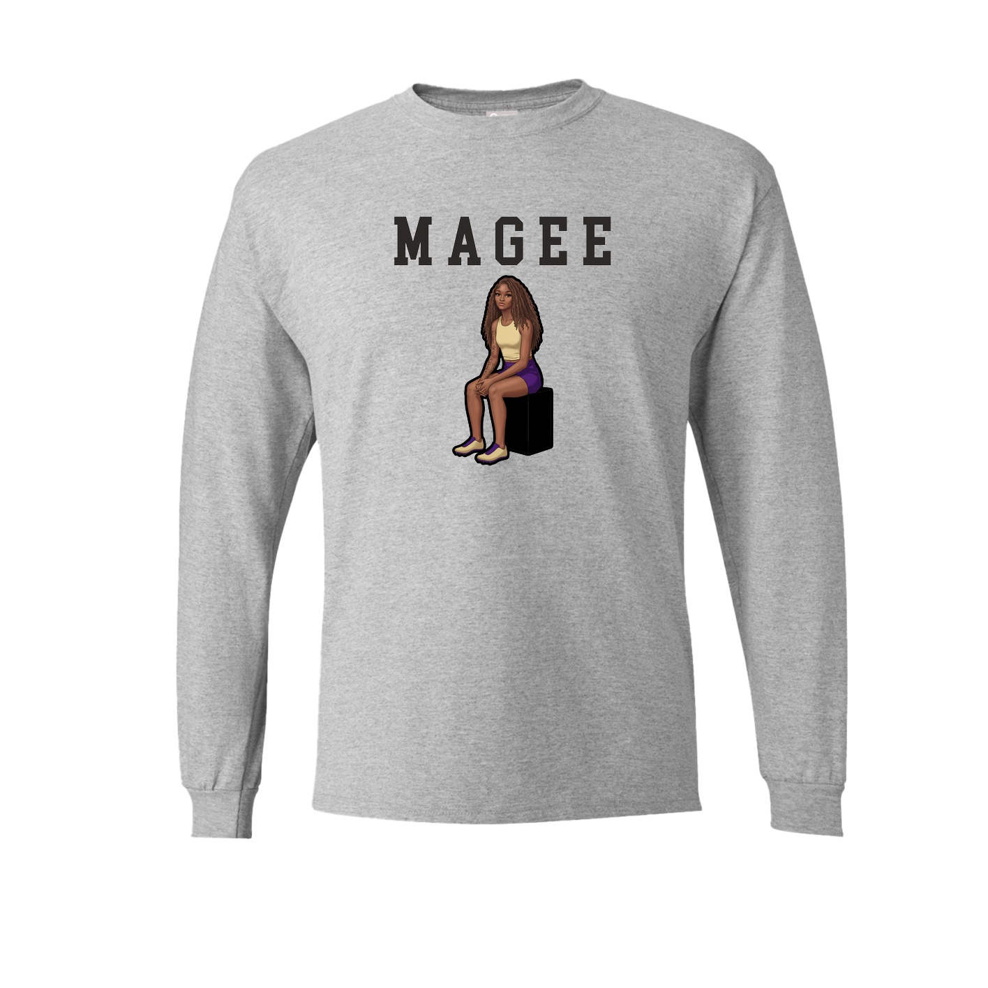 Long Sleeve Tee — Shirsey in Grey