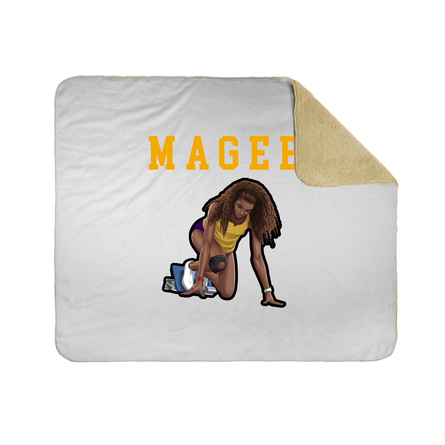 Throw Blanket — Shirsey in White