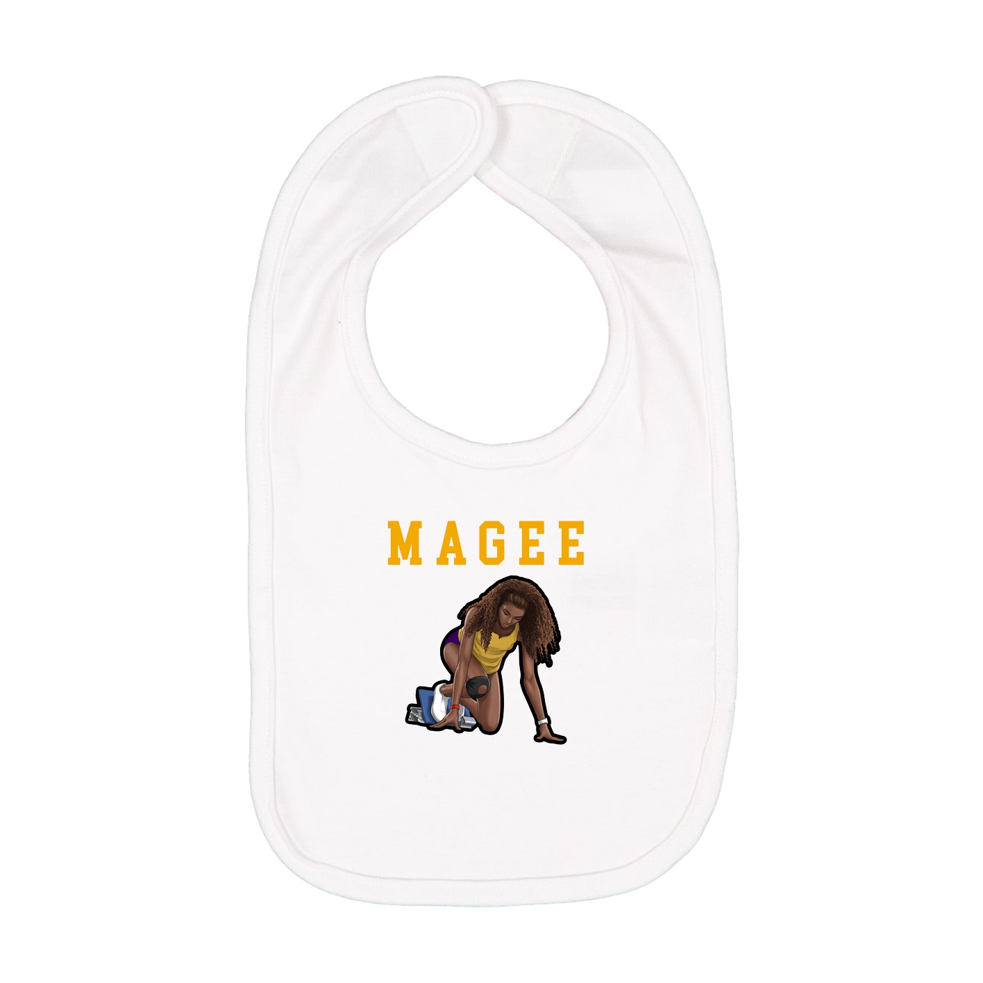 Infant Bib — Shirsey in White
