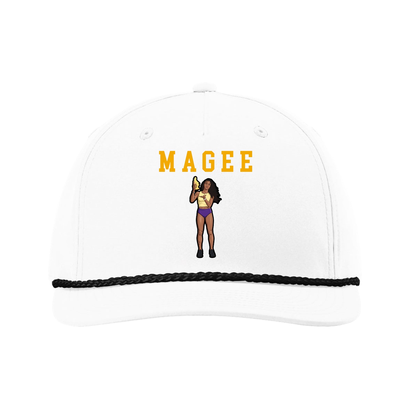 Five-Panel Classic Rope Cap — Shirsey in White