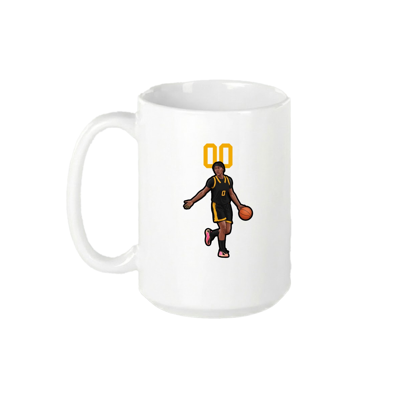 15oz Coffee Mug — Number Top in White