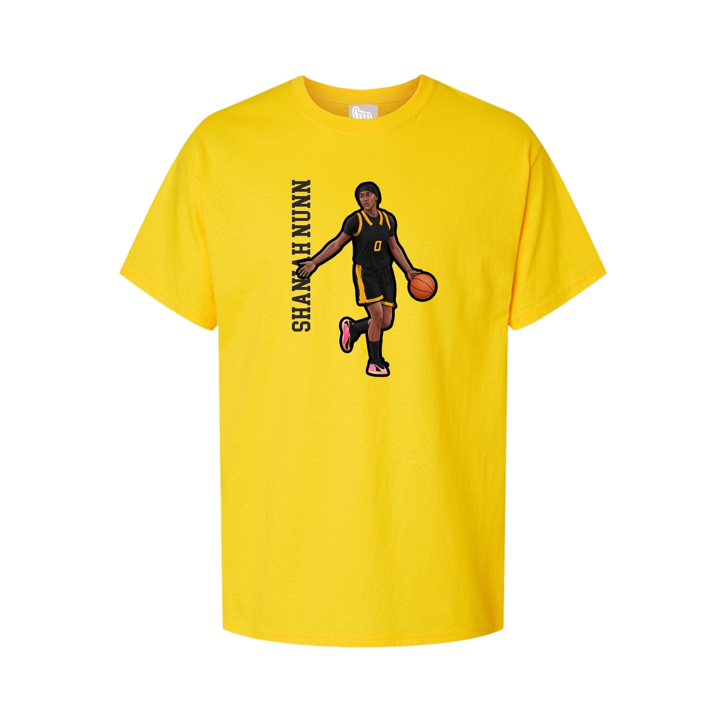 Tee — Name Vertical in Gold