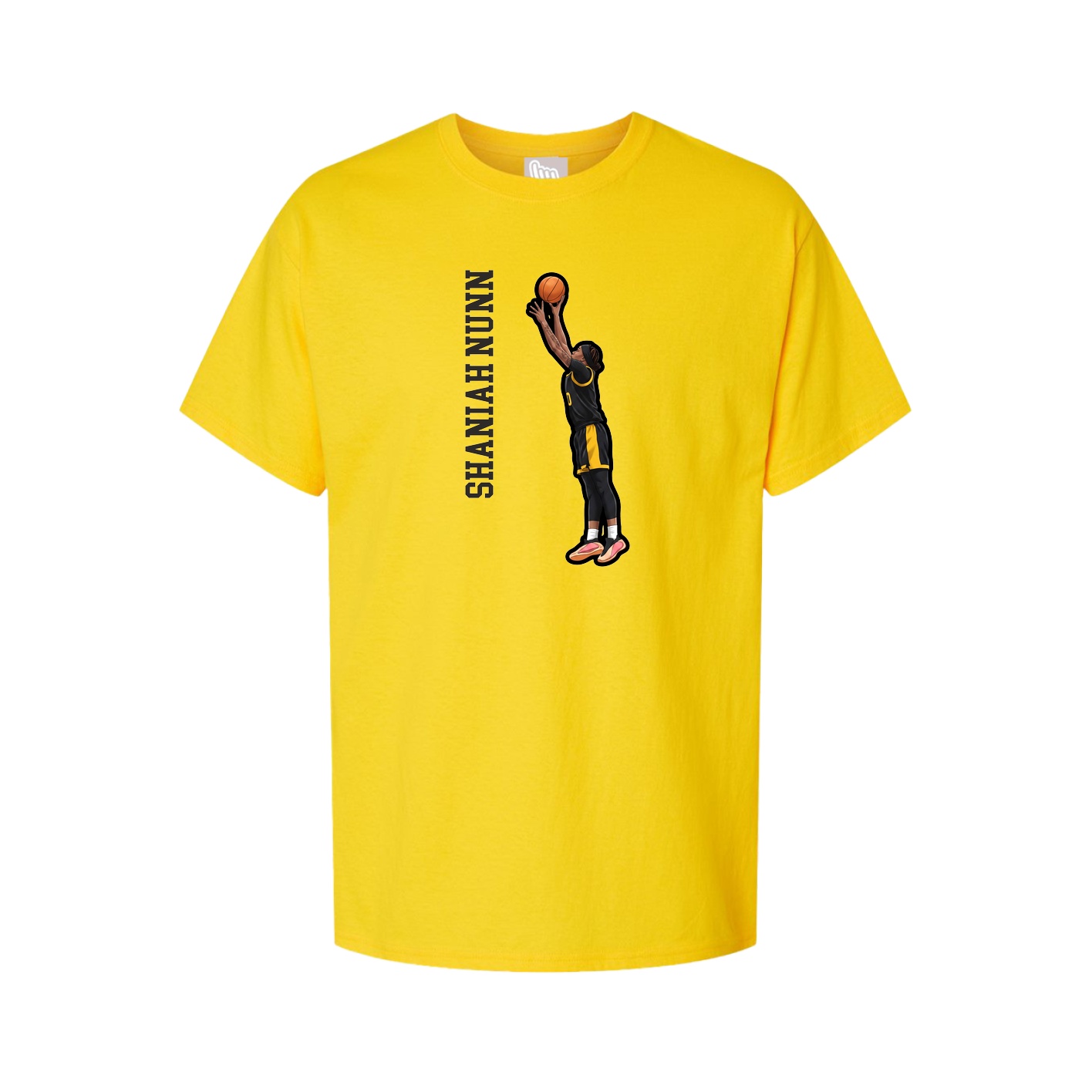 Tee — Name Vertical in Gold