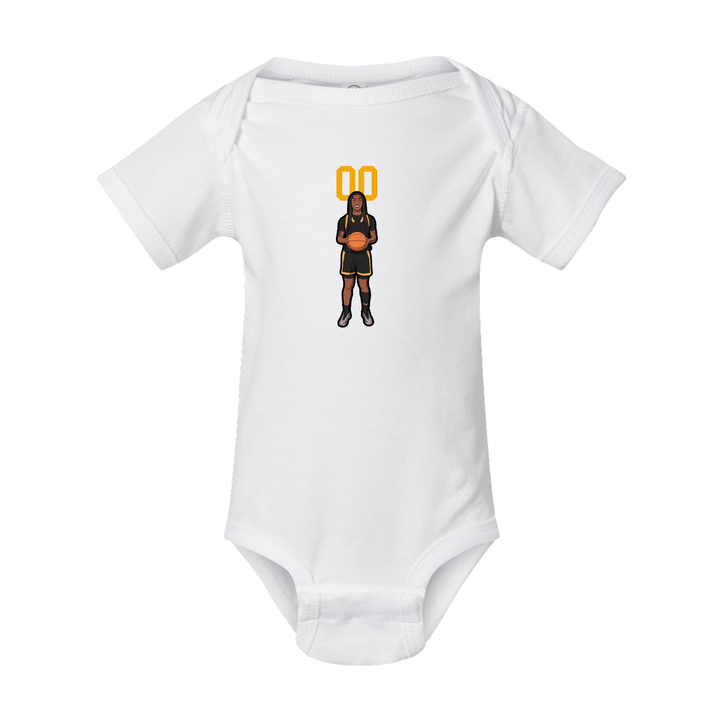 Baby Onesie — Number Top in White