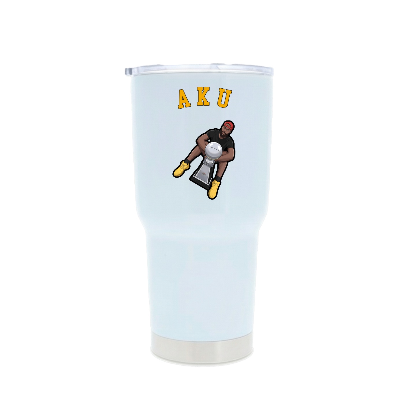 30oz Stainless Steel Tumbler — Shirsey Arch in White
