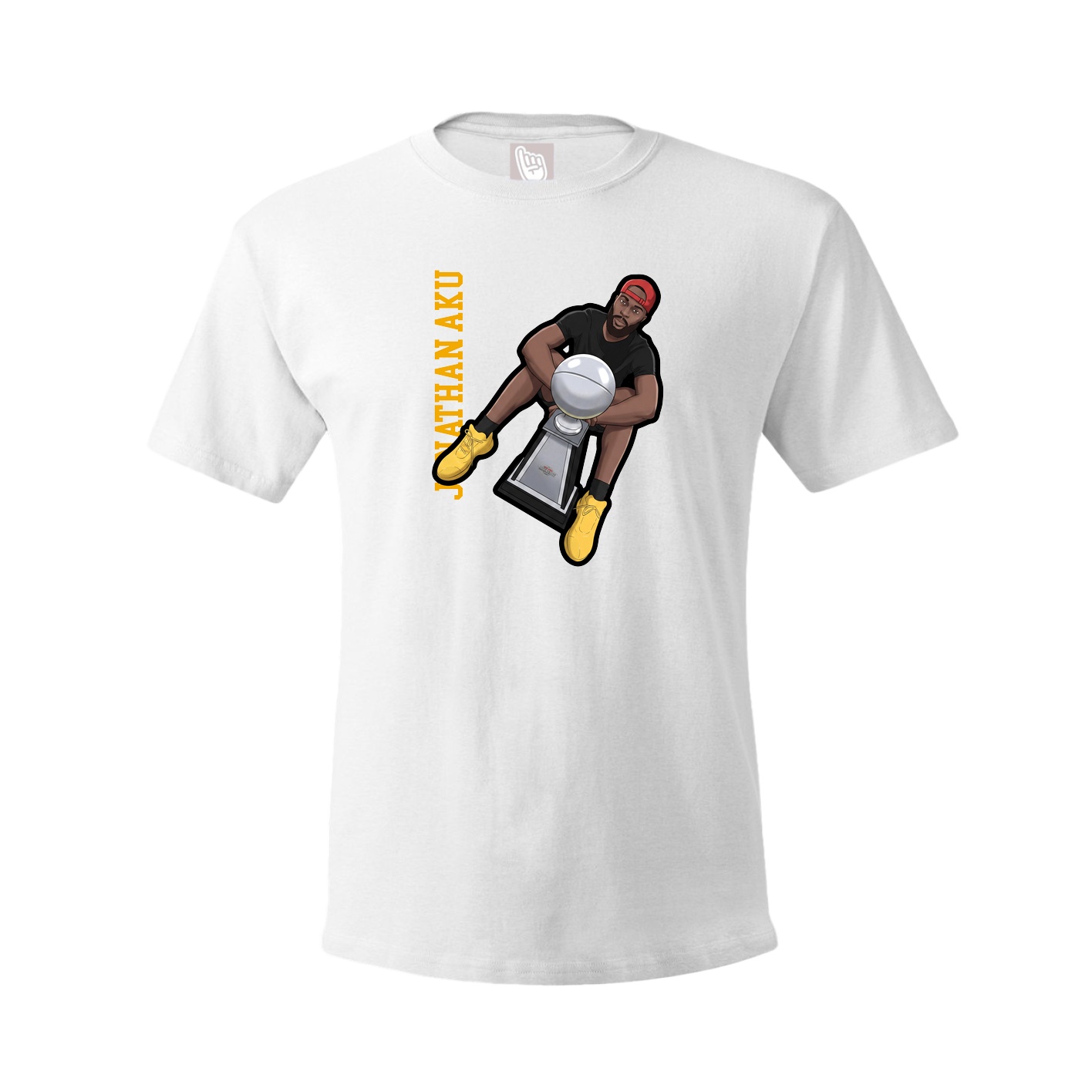 Youth Tee — Name Vertical in White