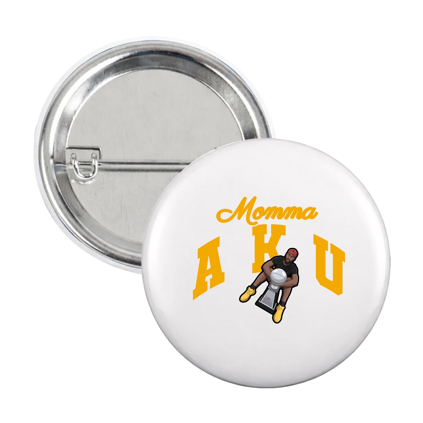 Game Day Button — Mothers Day Arch in White
