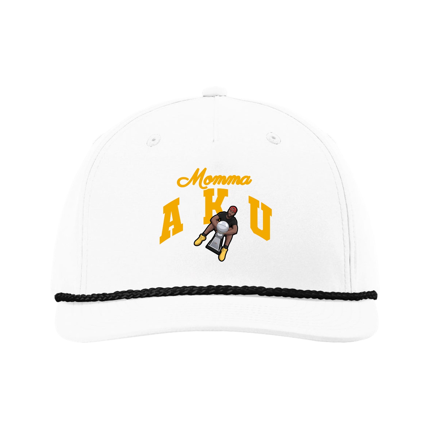 Five-Panel Classic Rope Cap — Mothers Day Arch in White