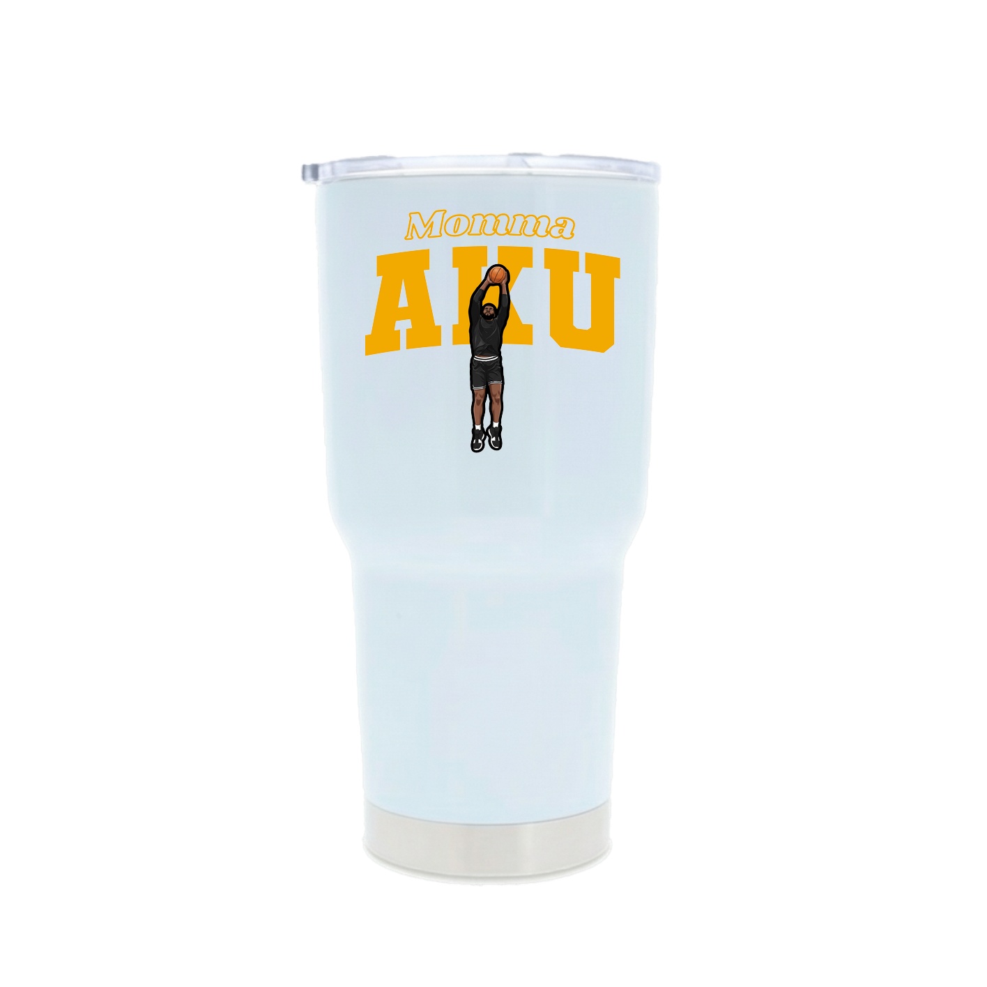 30oz Stainless Steel Tumbler — Mothers Day Block in White