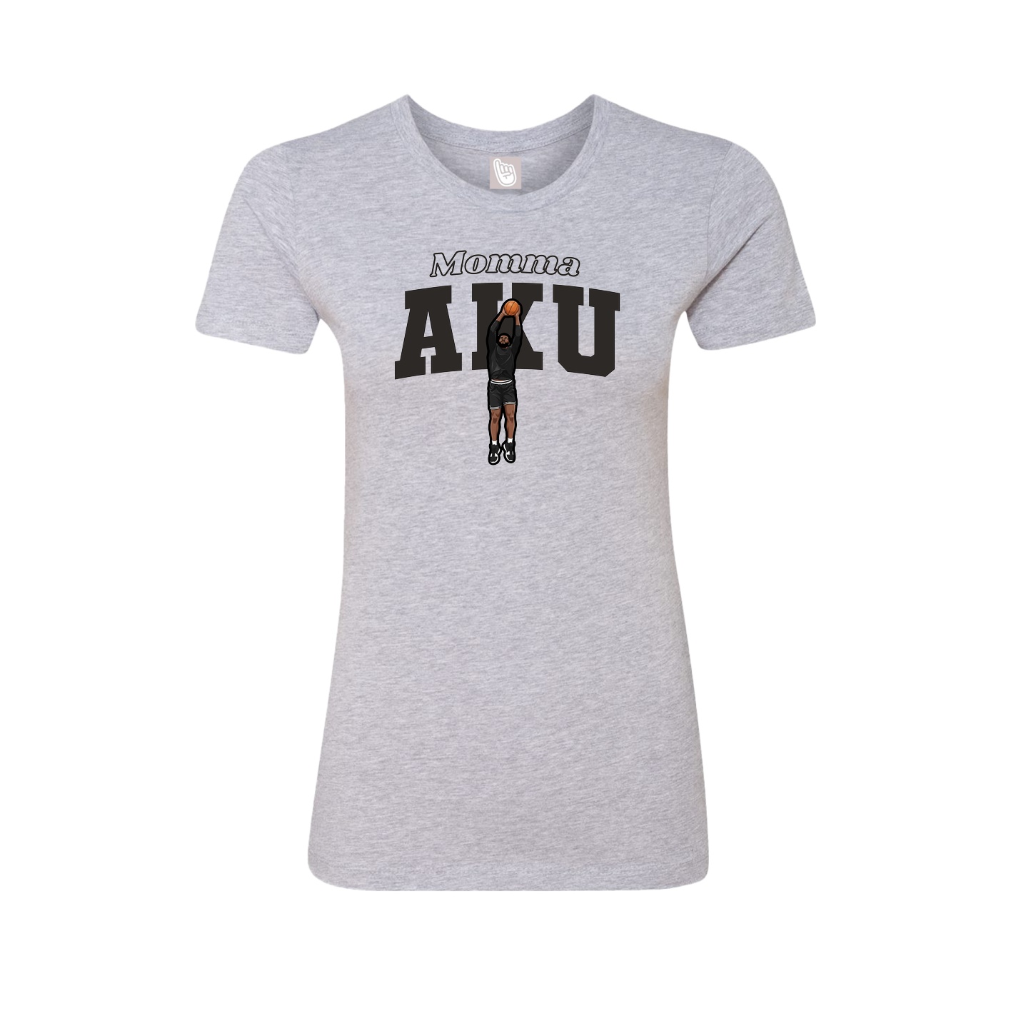 Womens Tee — Mothers Day Block in Grey