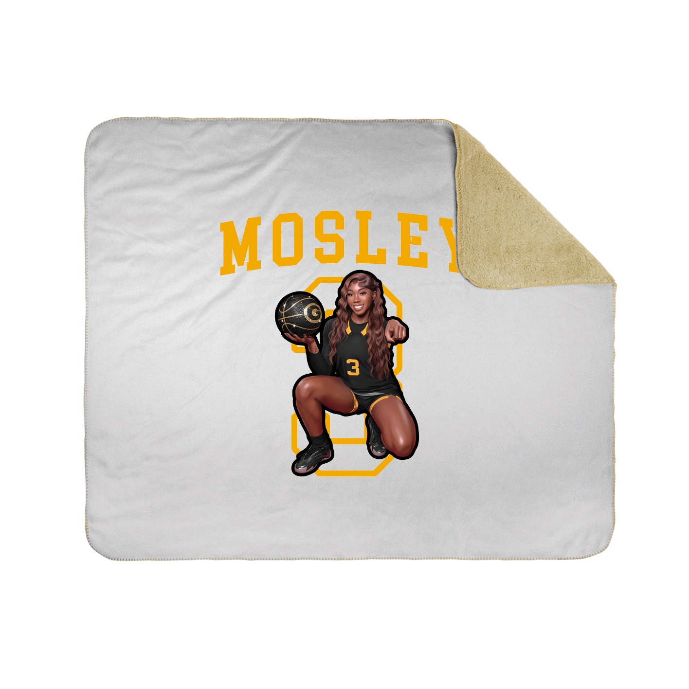 Throw Blanket — Shirsey in White