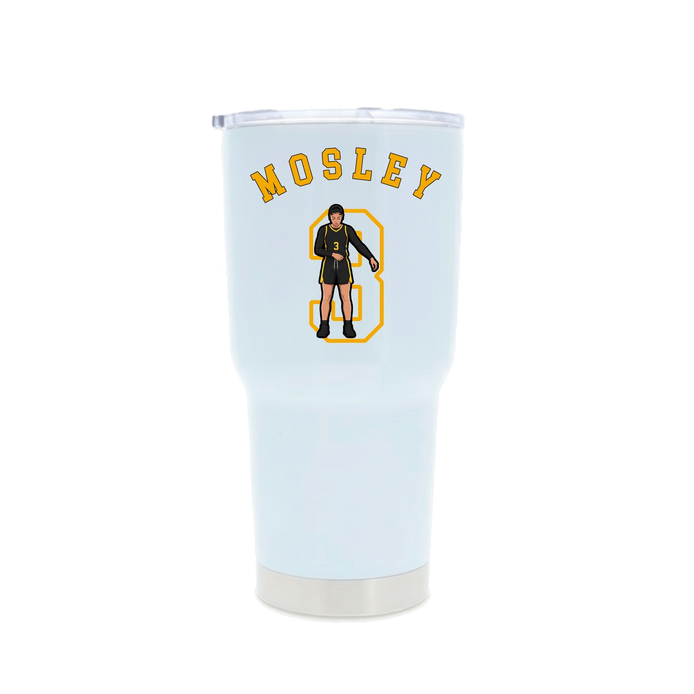 30oz Stainless Steel Tumbler — Shirsey Arch in White