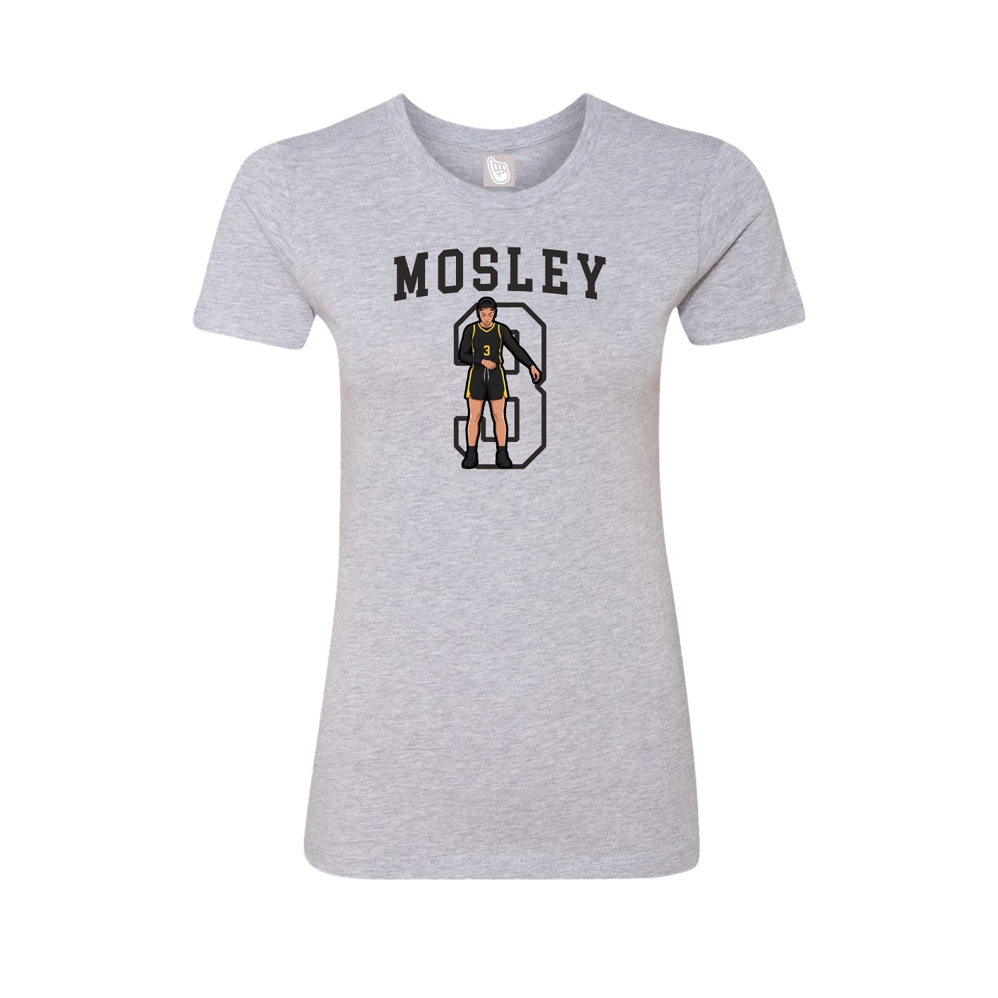 Fitted Women's Tee — Shirsey in Grey