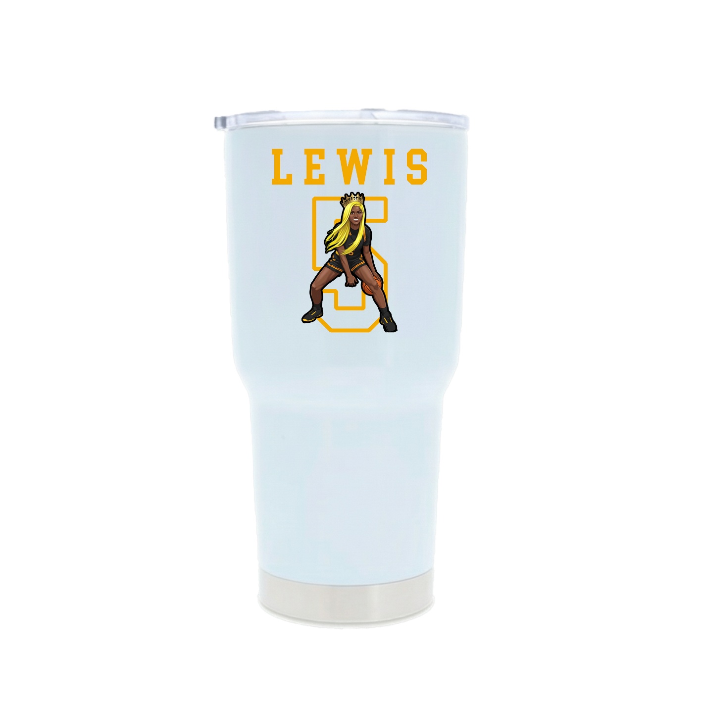 30oz Stainless Steel Tumbler — Shirsey in White