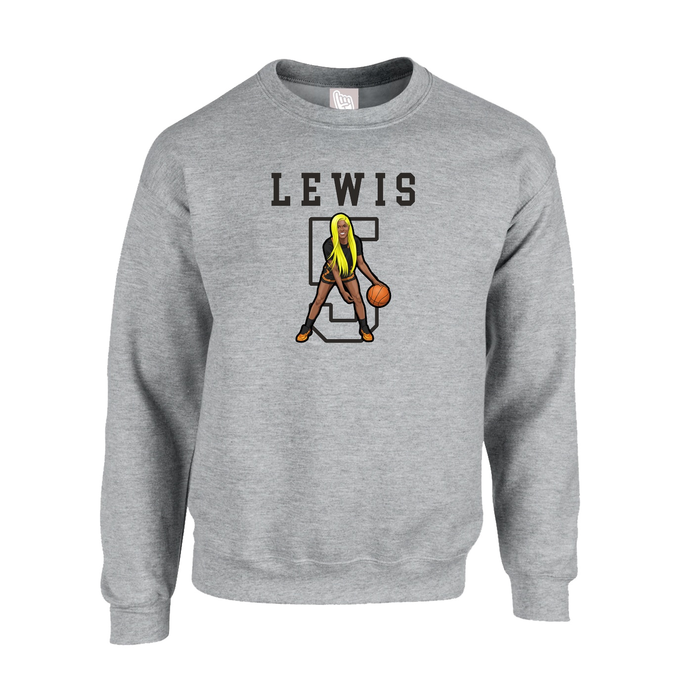 Fleece Crew — Shirsey in Grey