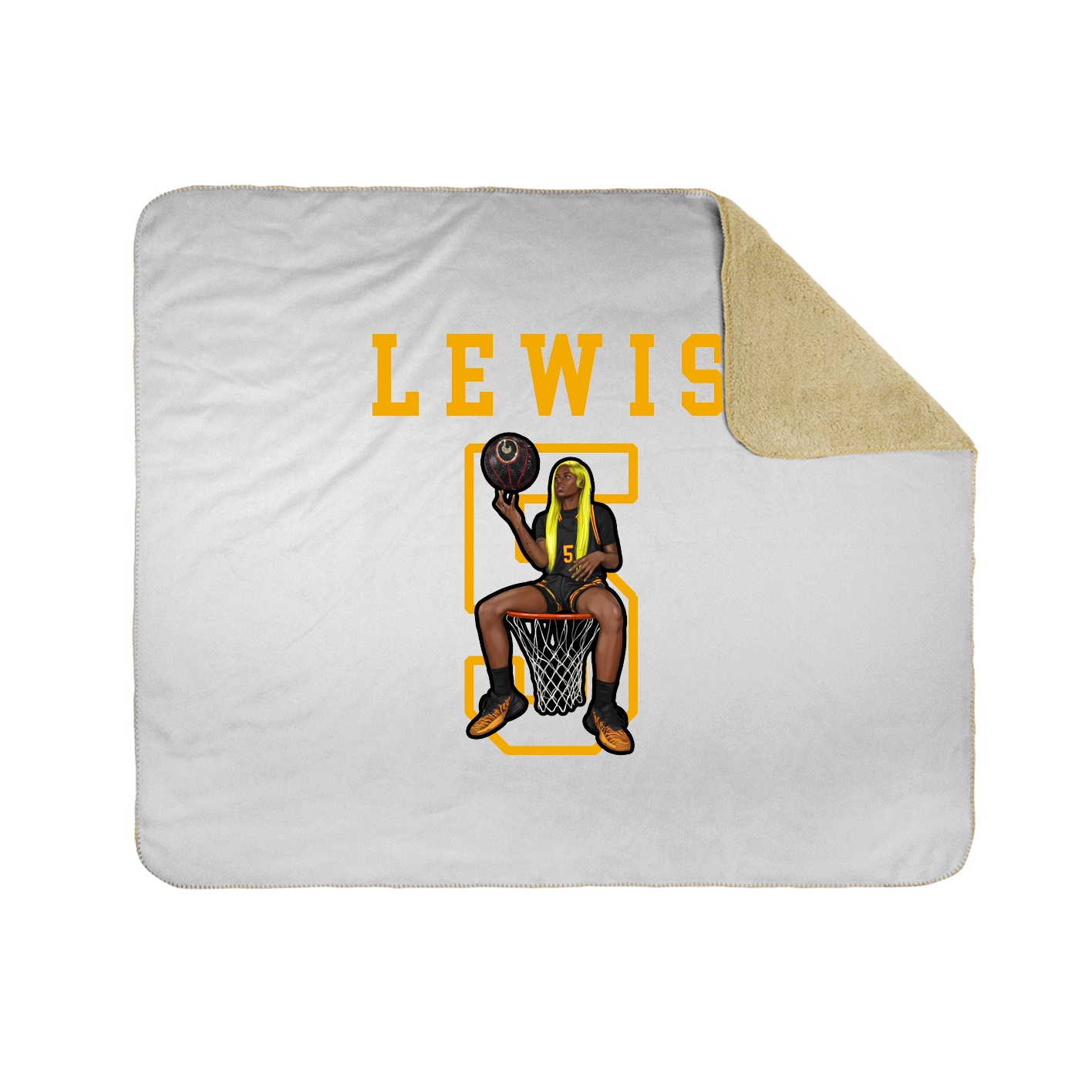 Throw Blanket — Shirsey in White