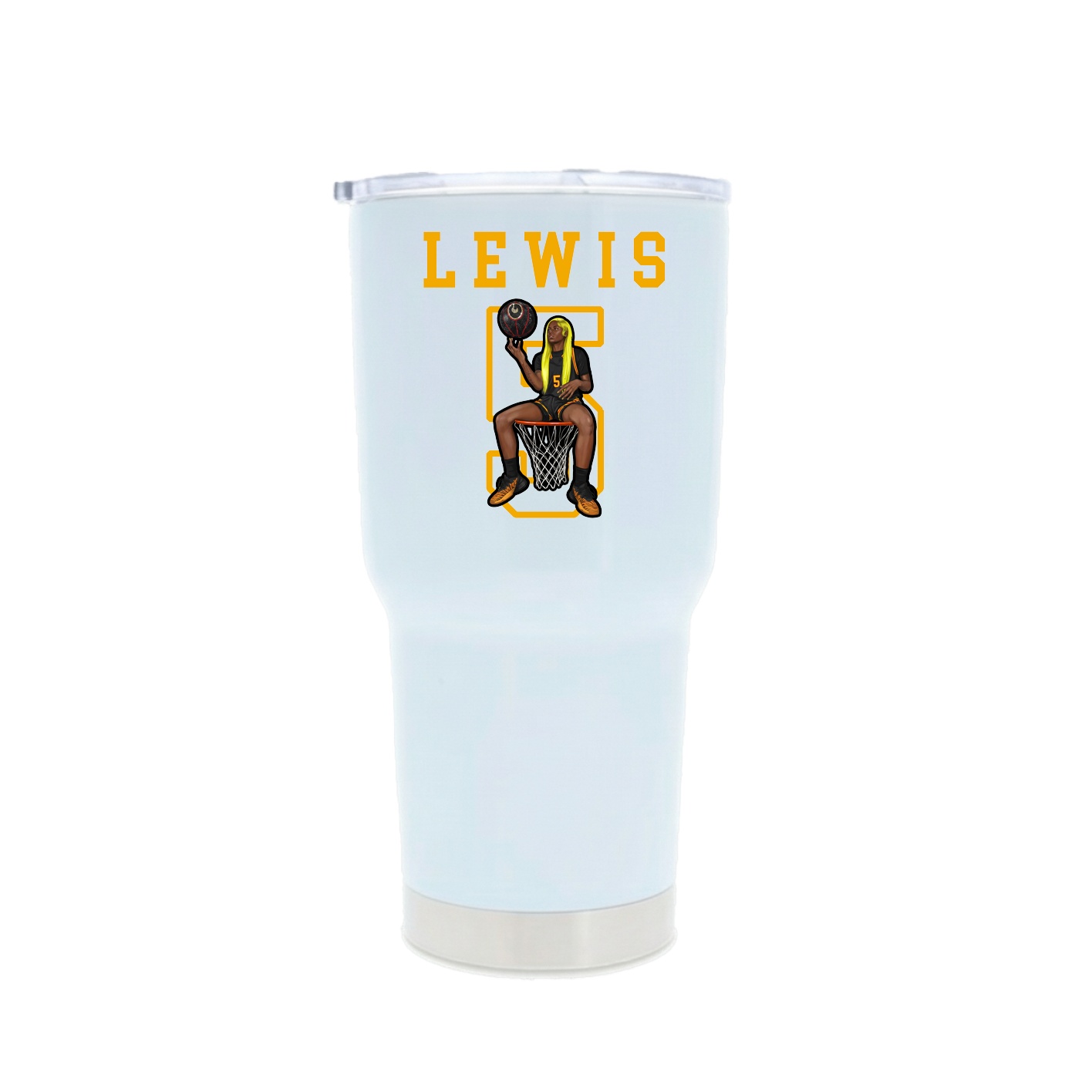 30oz Stainless Steel Tumbler — Shirsey in White
