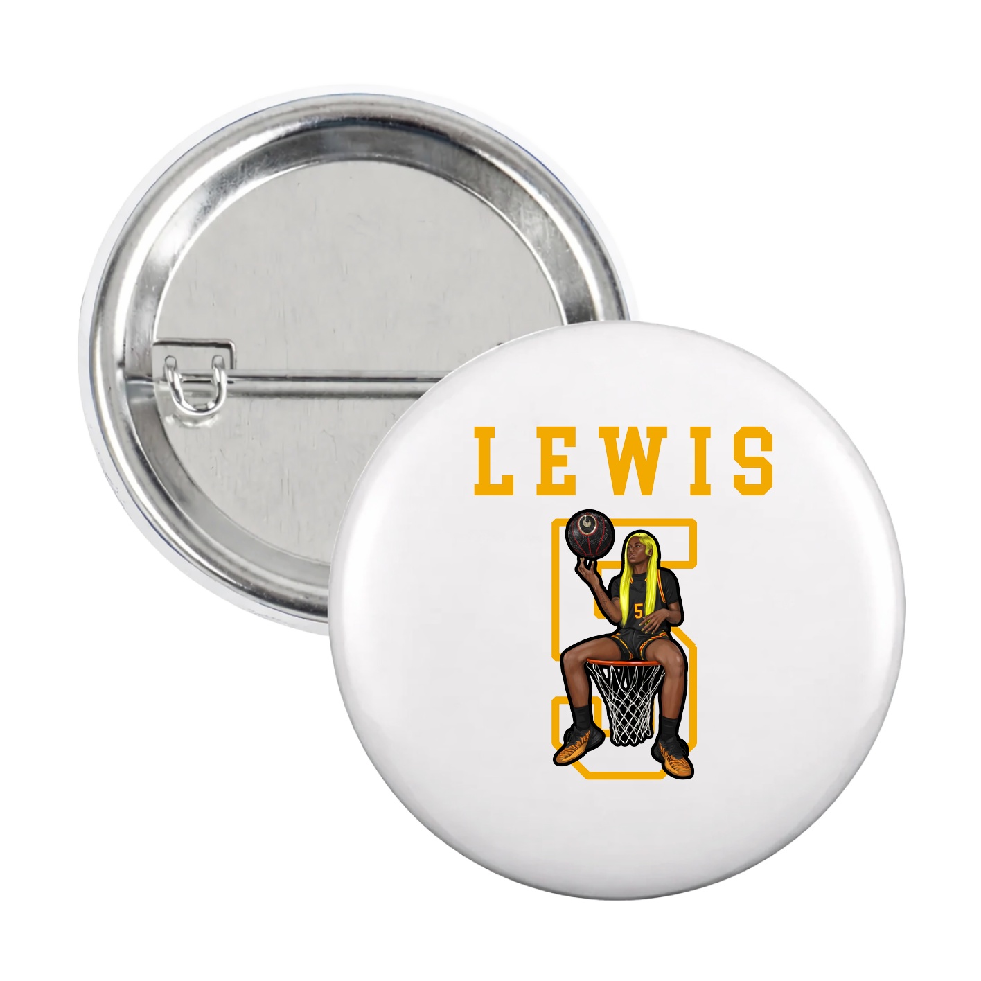 Game Day Button — Shirsey in White