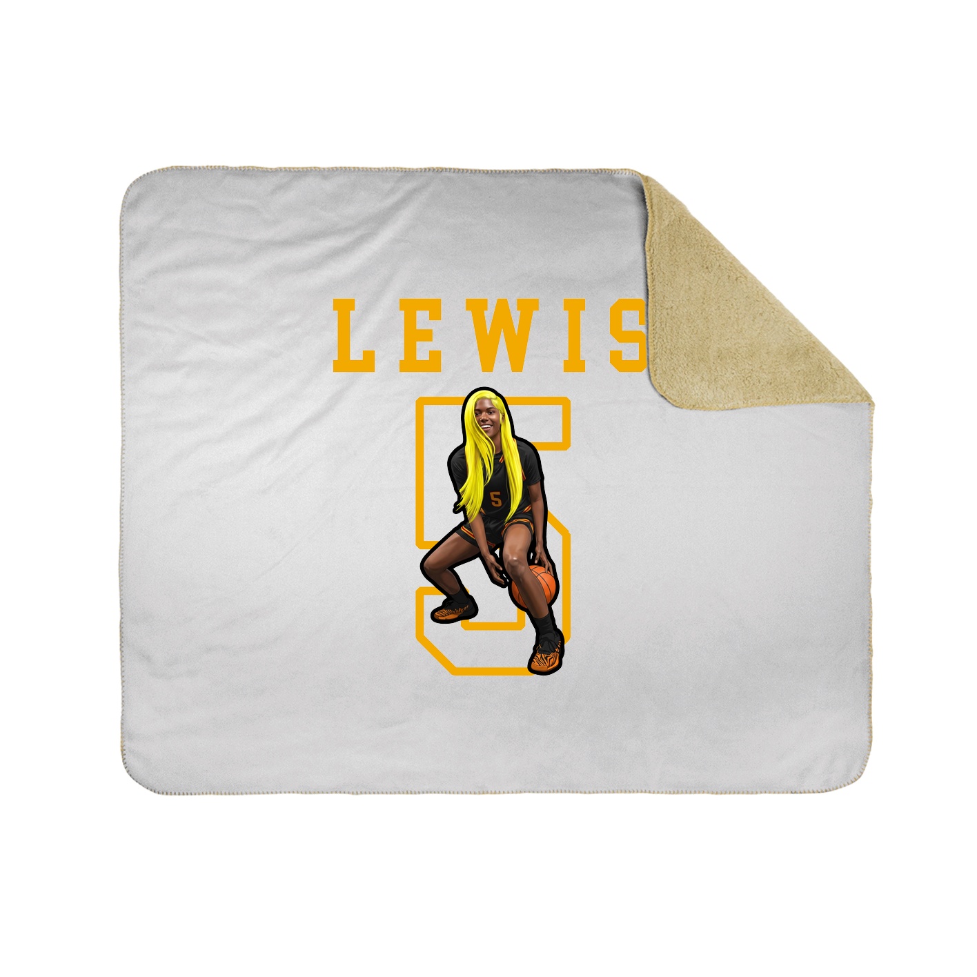 Throw Blanket — Shirsey in White