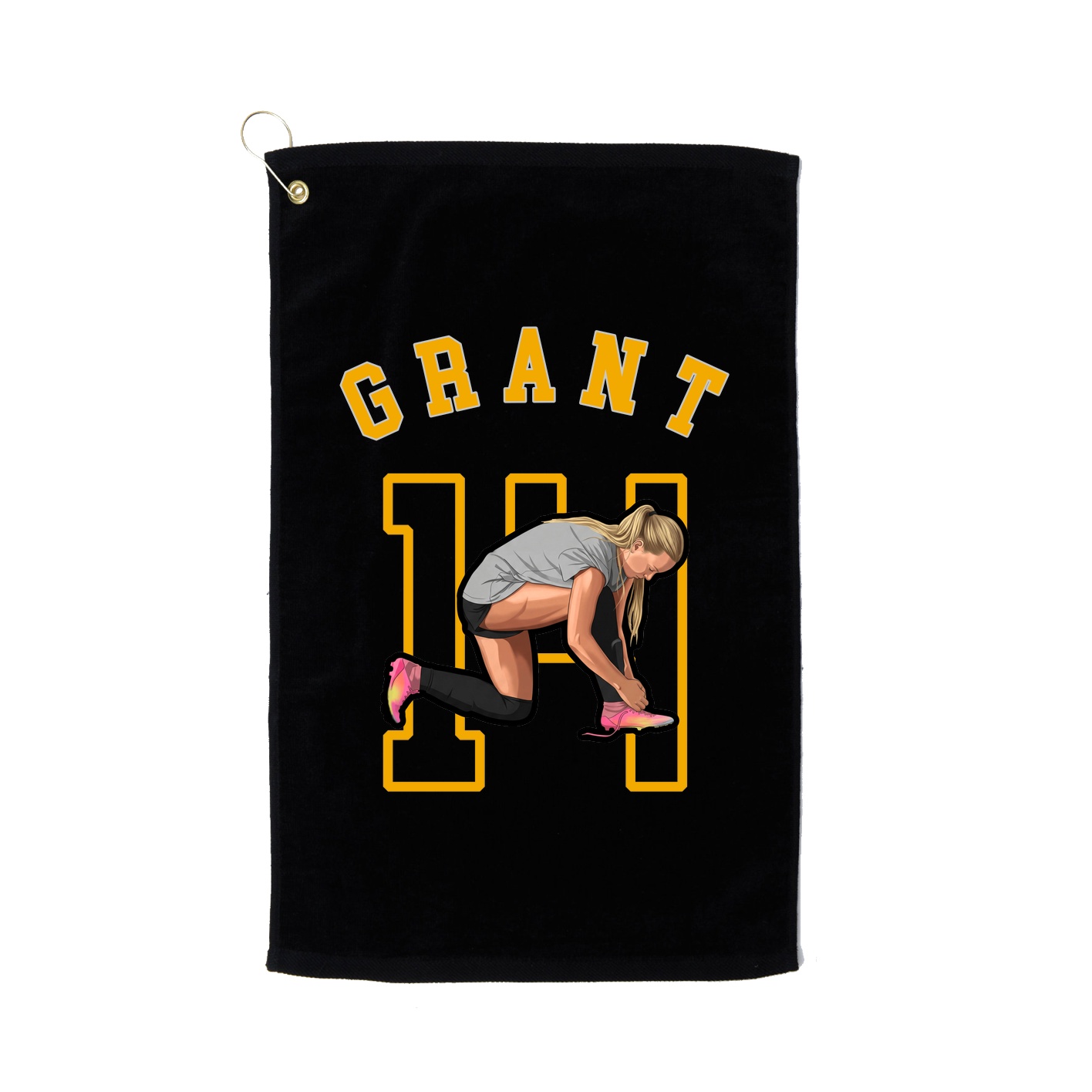 Golf Towel — Shirsey Arch in Black