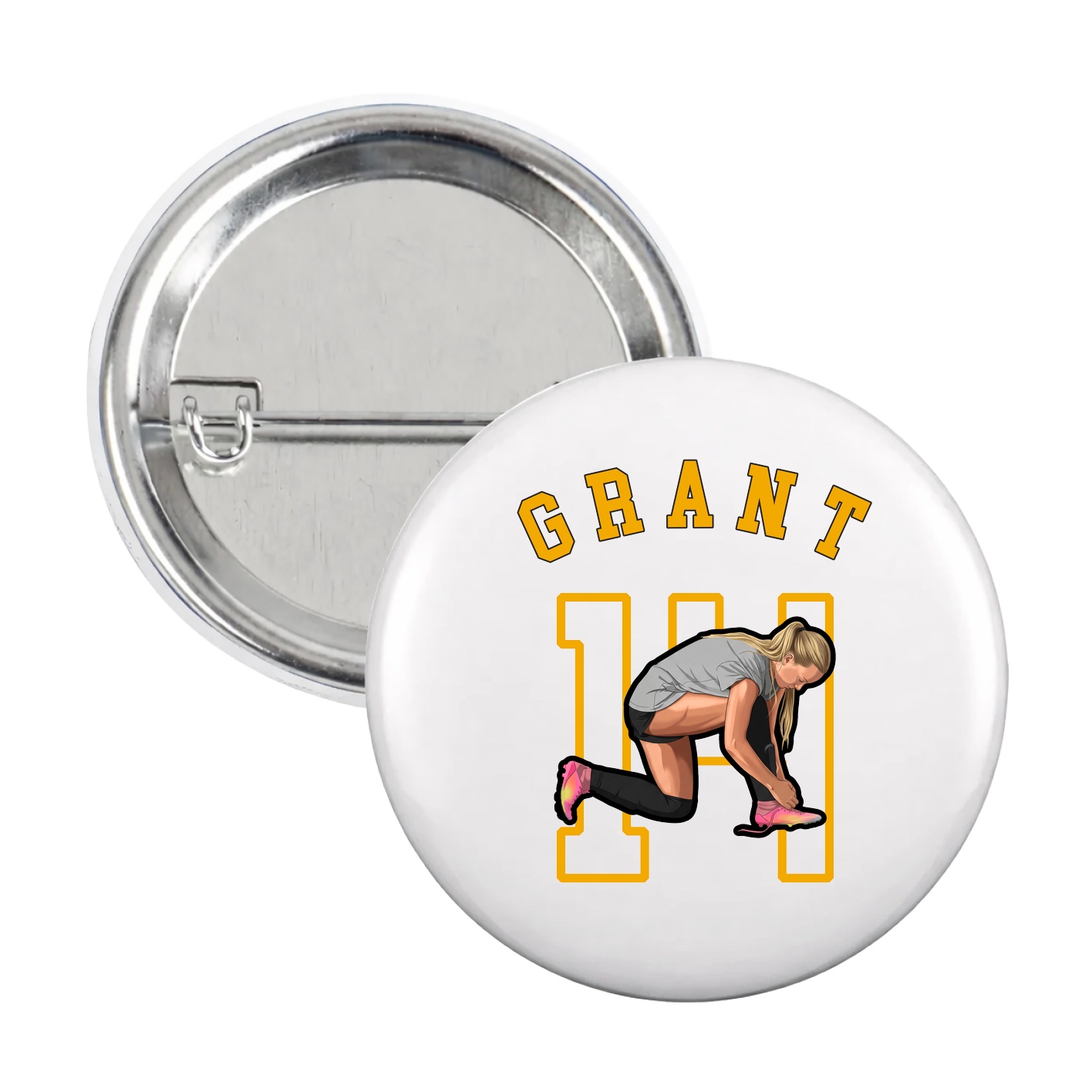 Game Day Button — Shirsey Arch in White