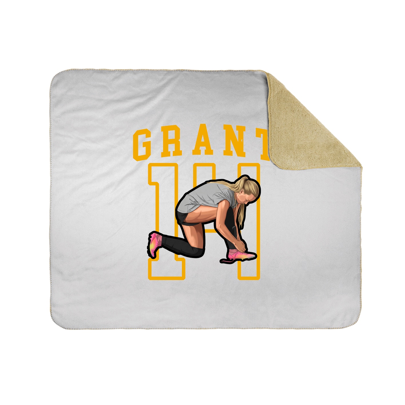 Throw Blanket — Shirsey in White