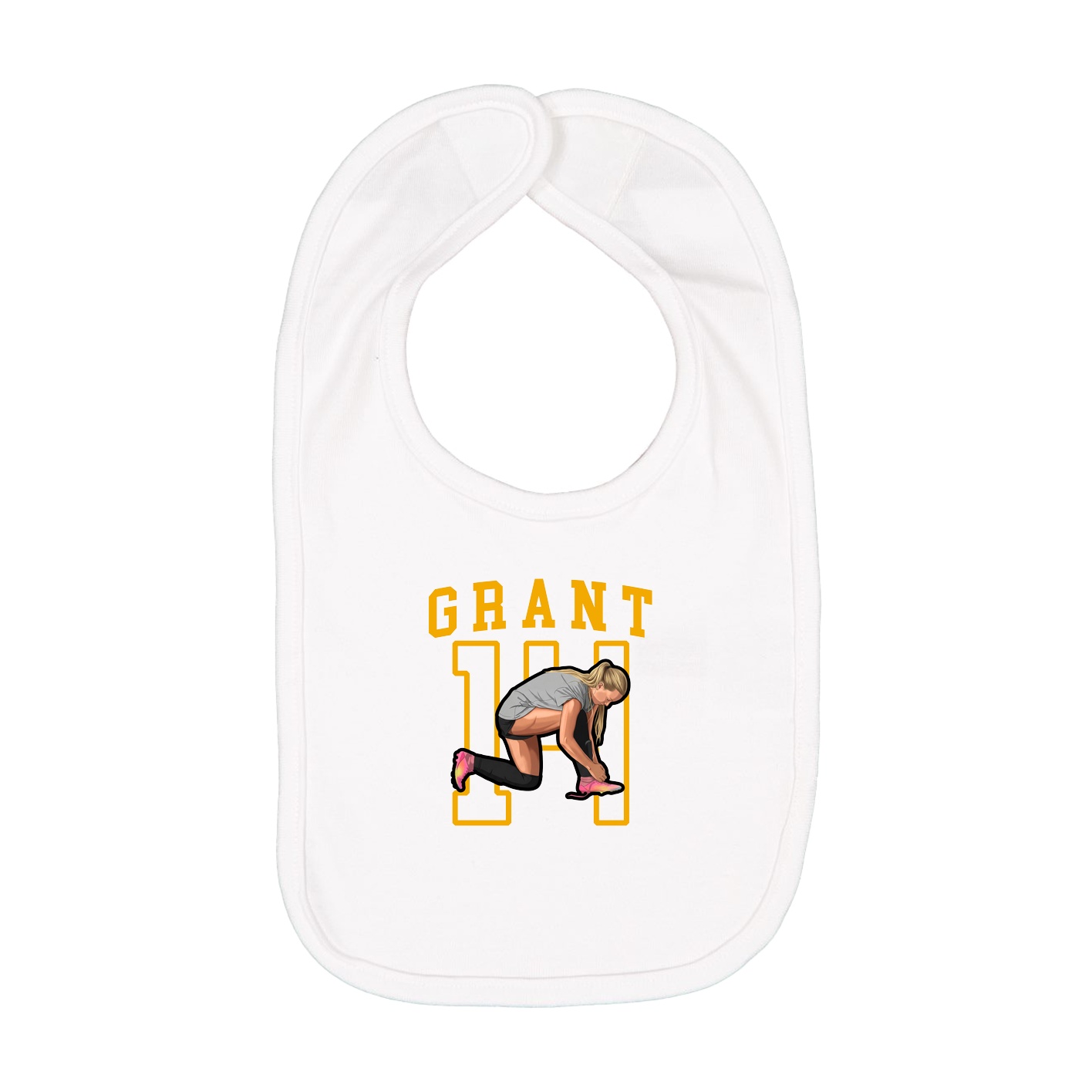 Infant Bib — Shirsey in White