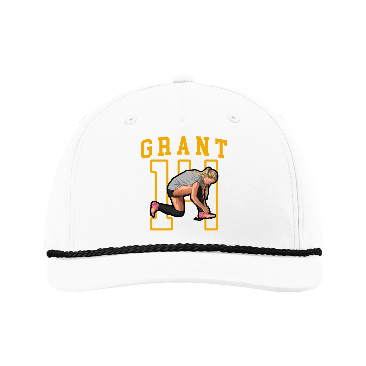 Five-Panel Classic Rope Cap — Shirsey in White