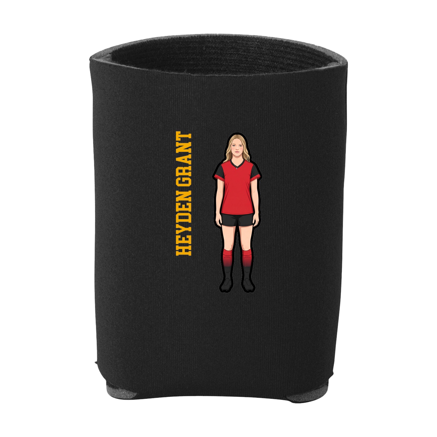 Can Holder — Name Vertical in Black