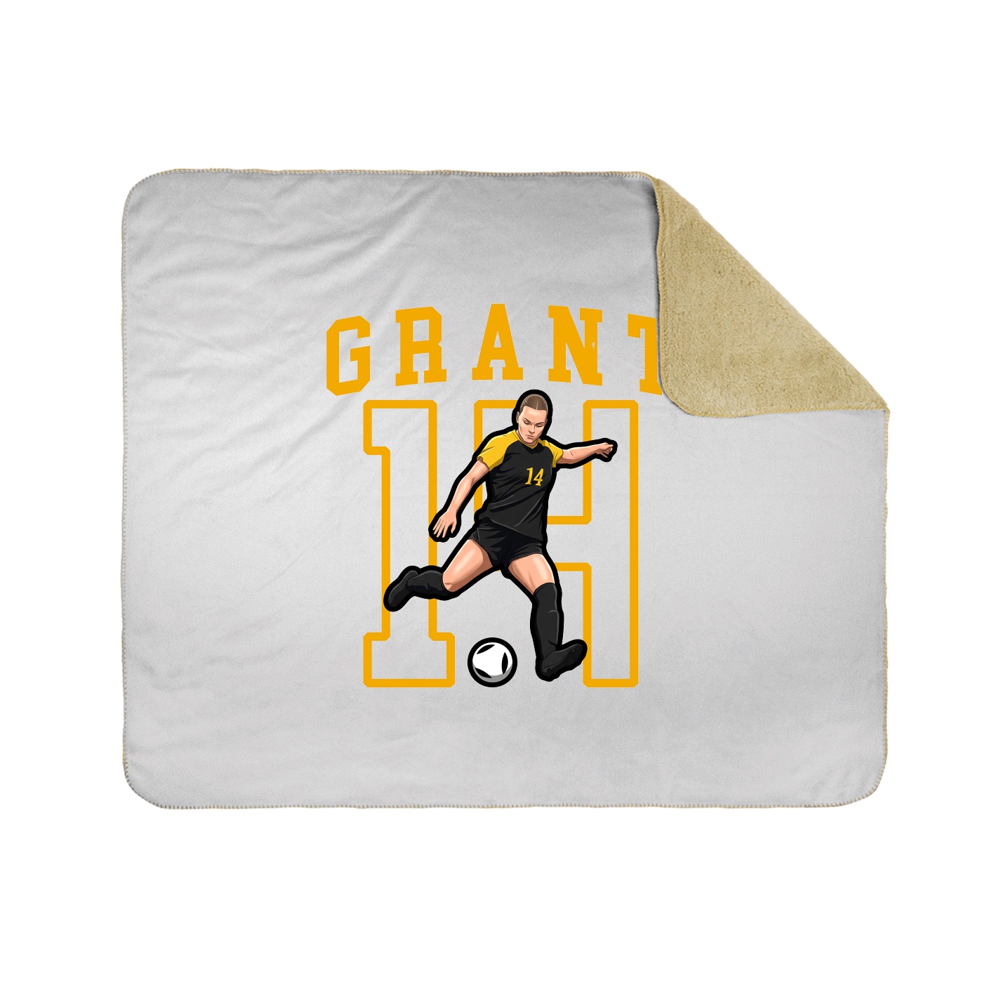 Throw Blanket — Shirsey in White