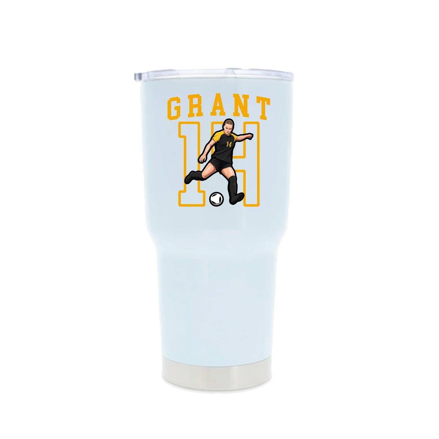 30oz Stainless Steel Tumbler — Shirsey in White