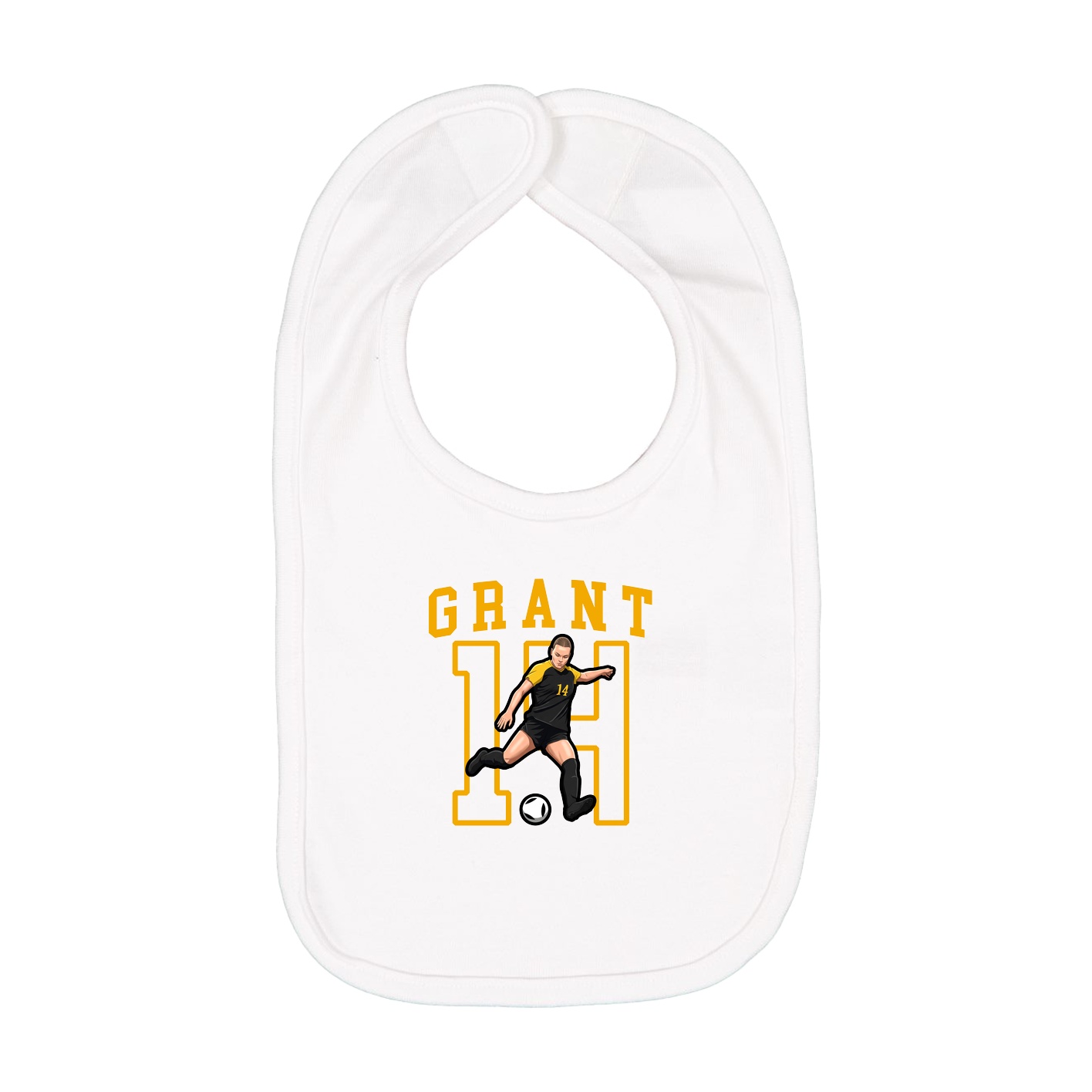Infant Bib — Shirsey in White