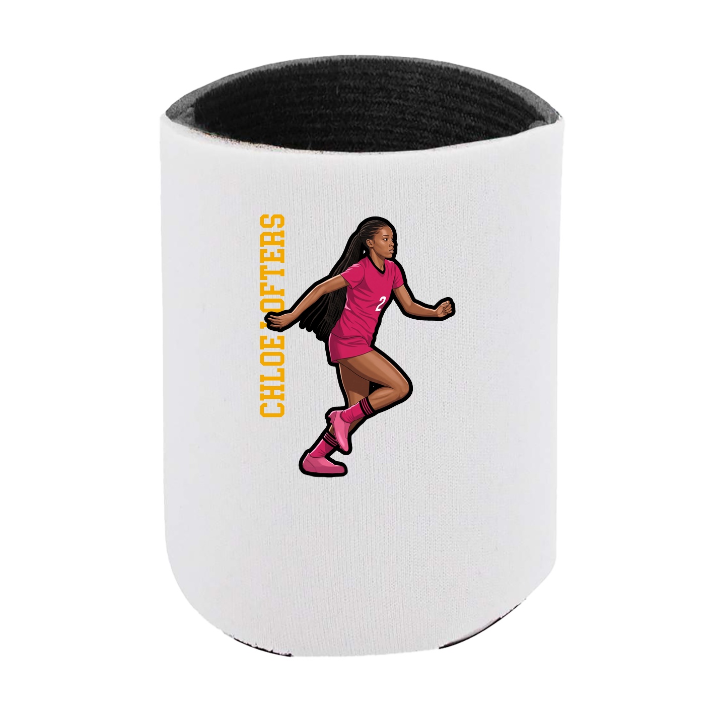 Can Holder — Name Vertical in White