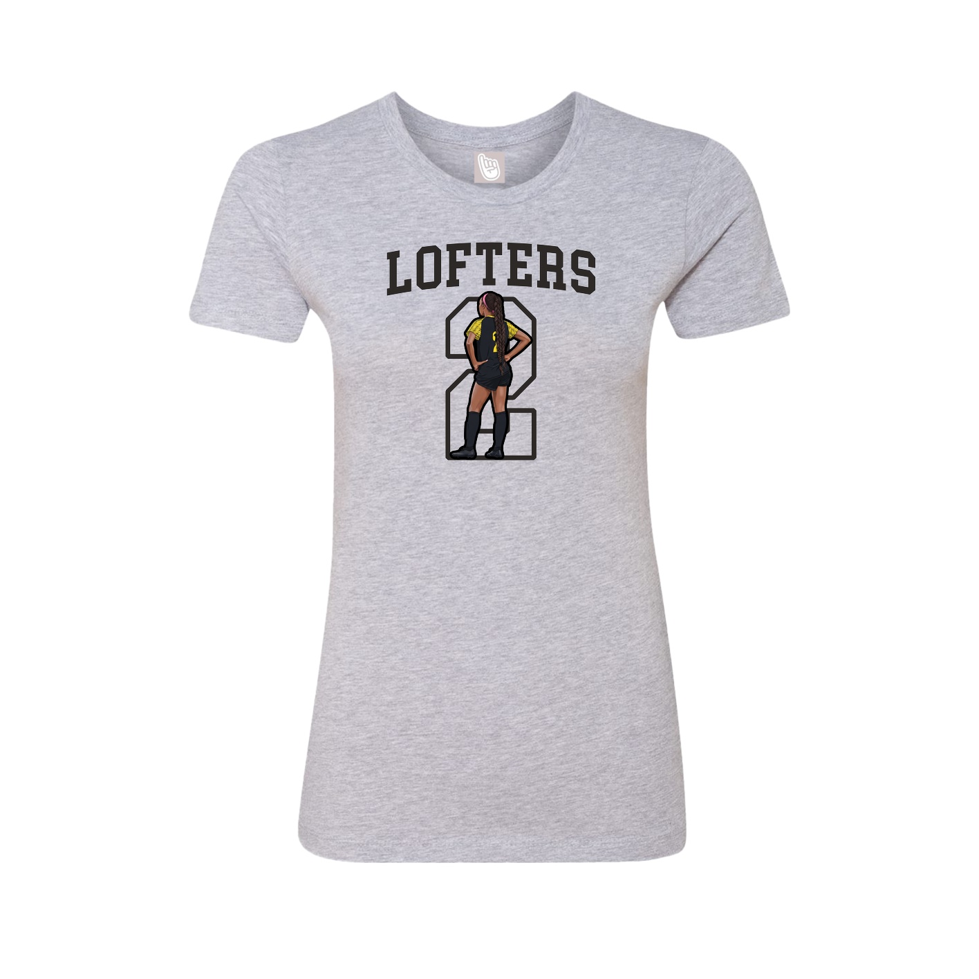 Fitted Women's Tee — Shirsey in Grey